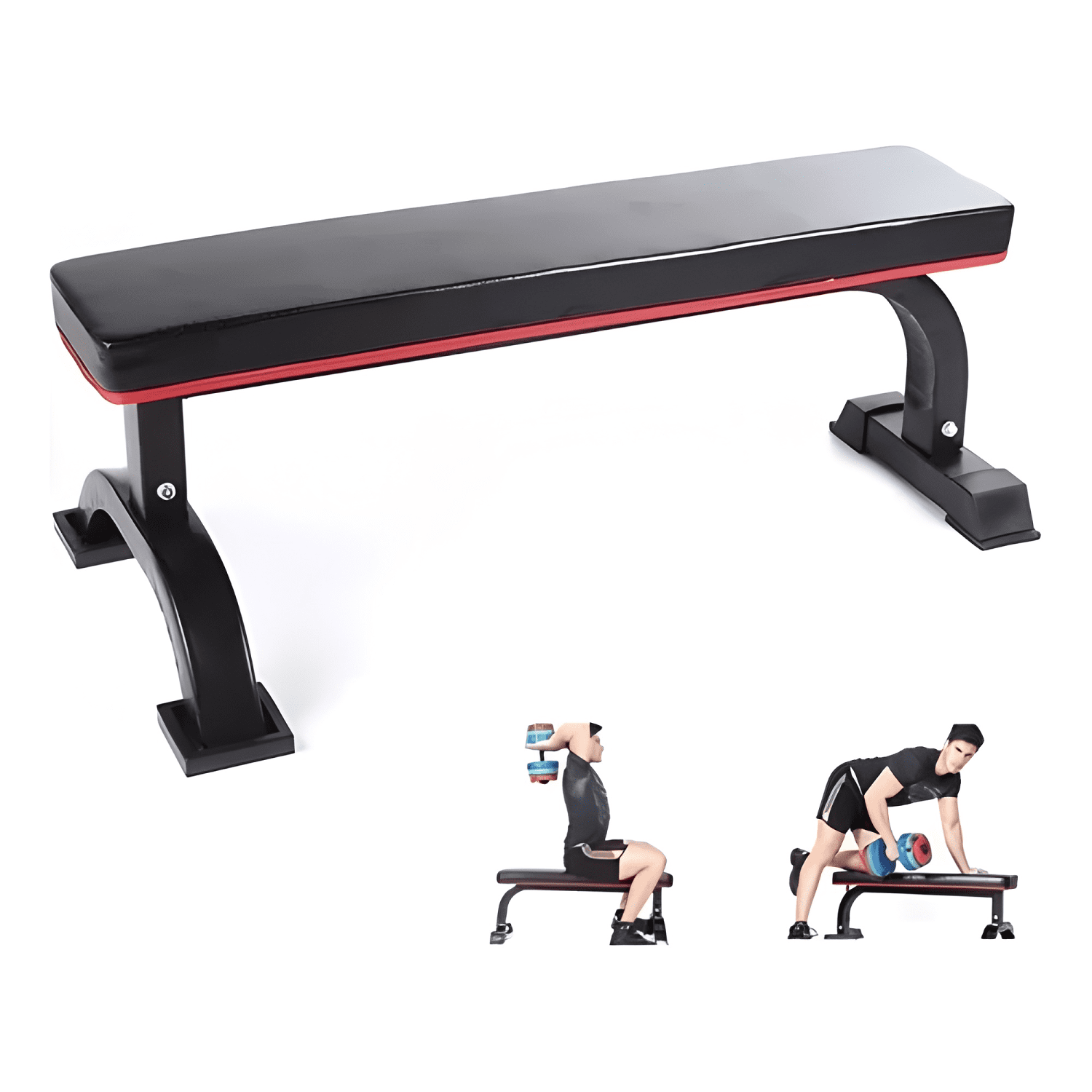 Banco de abdominales fijo para ejercicios con pesas-1