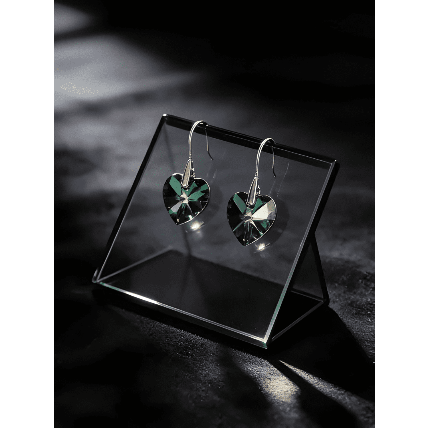 Aro Mujer Plata 925 Cristal Swarovski Apegado Emerald #7-2