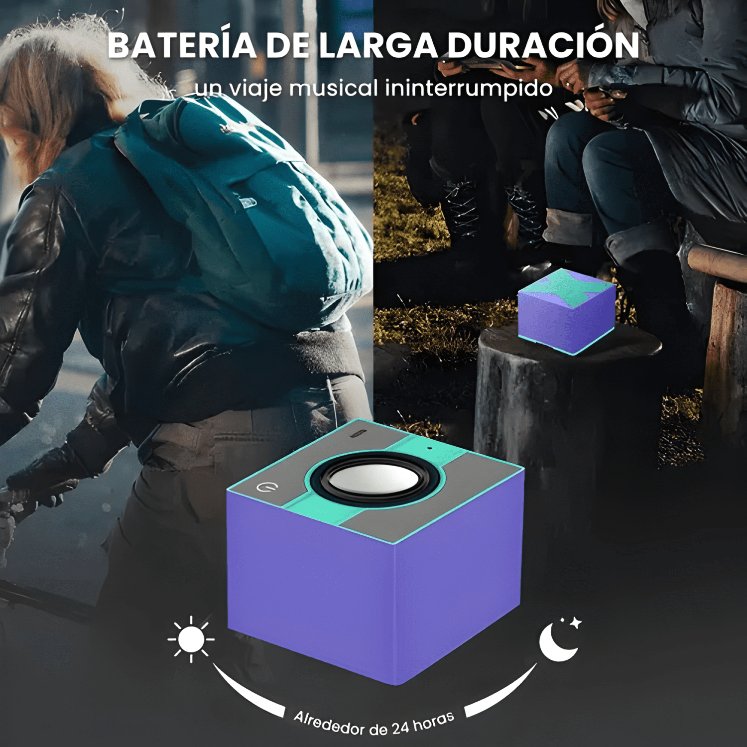 Mini parlante bocina extra bass / bluetooth wireless #2-2