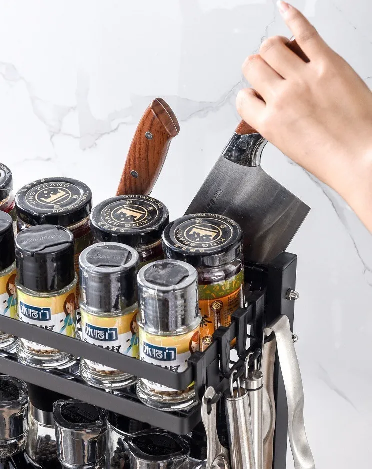 Estante metálico cocina platos 2 niveles-1