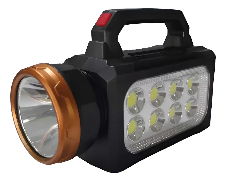 Foco Minero Linterna Cabeza 4 Tipos Luz Led Frontal Usb Blanco Negro-0