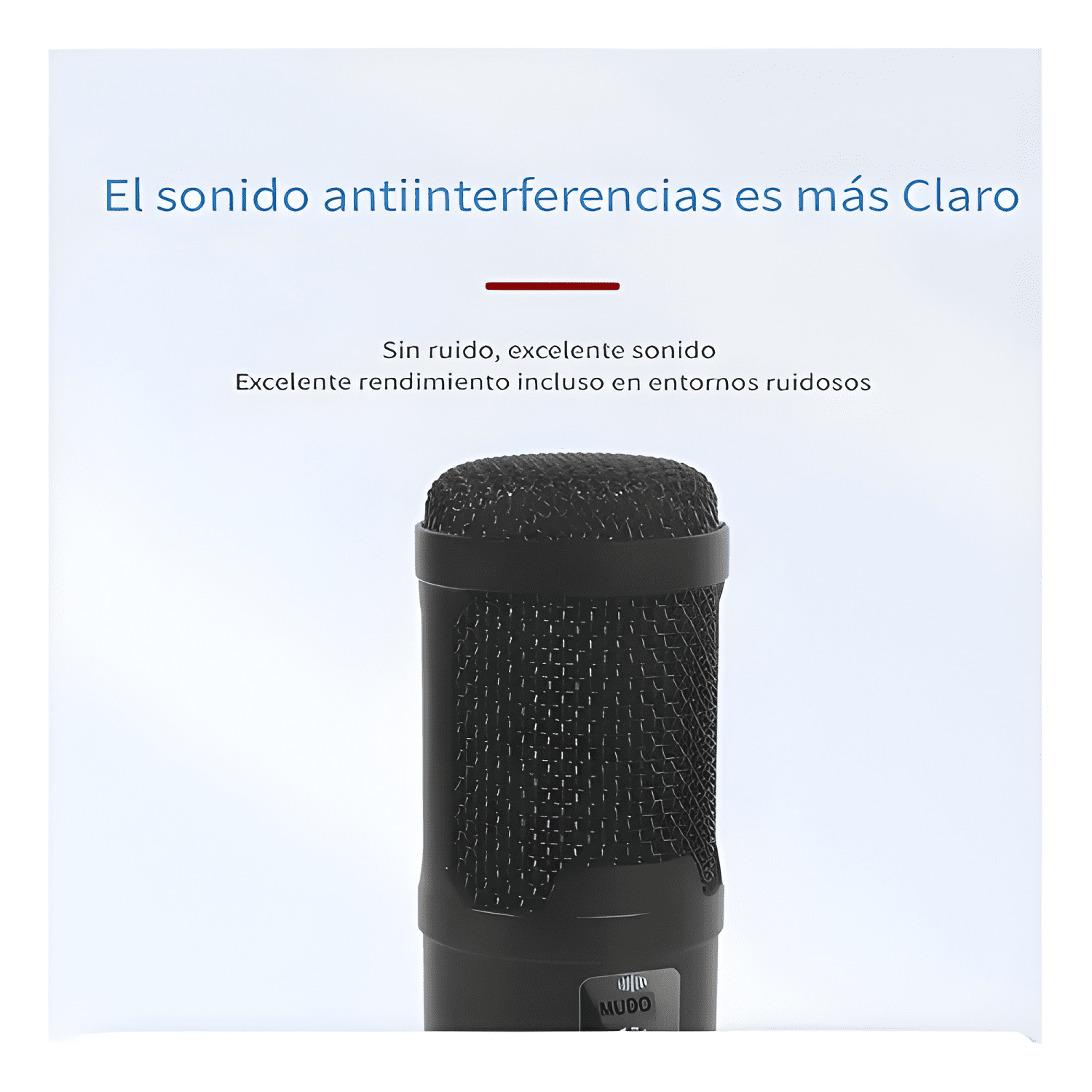 Micrófono condensador dinámico cardioide Negro-3
