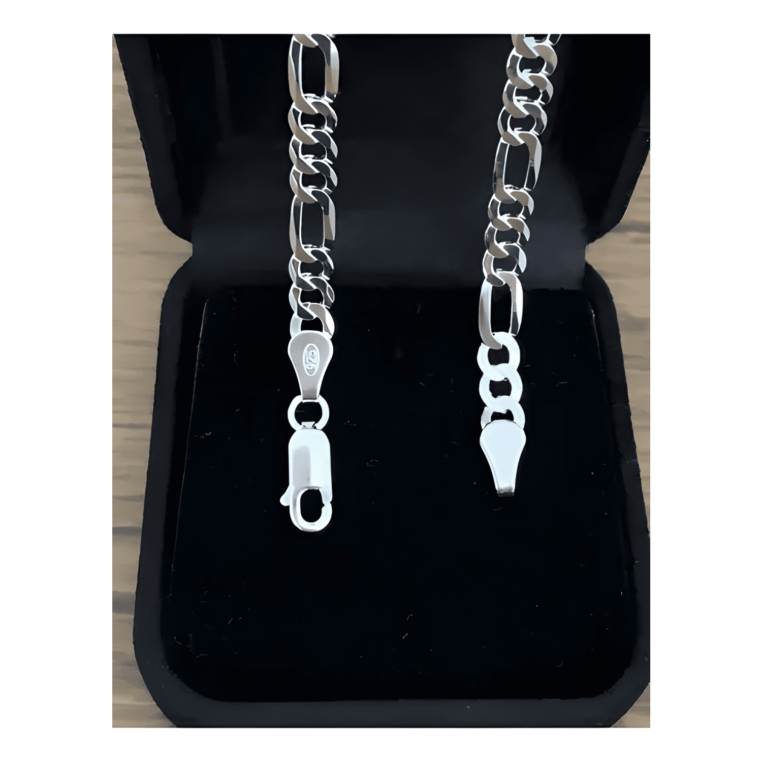 Pulsera para hombre de auténtica plata de ley 925 maciza de-3