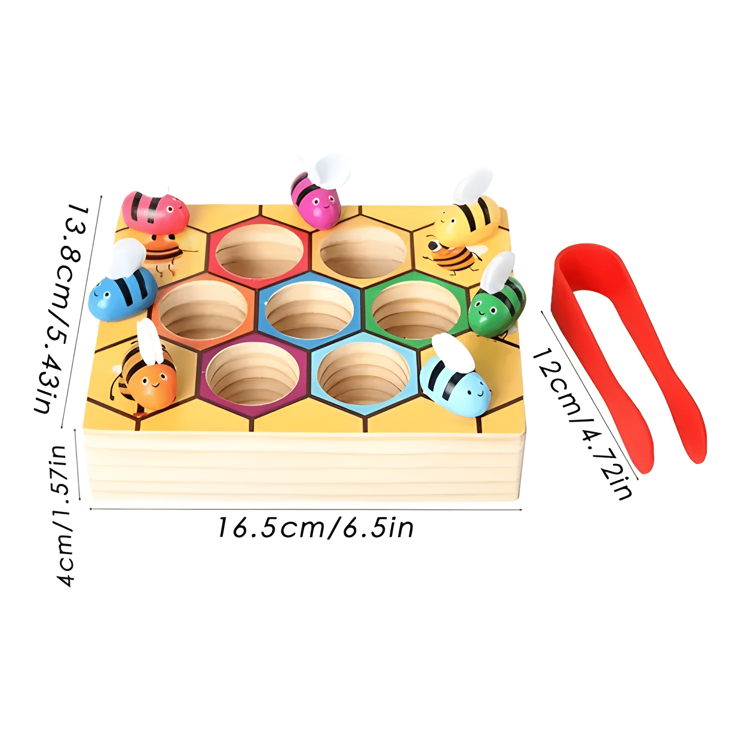 Clasificación de color abejas juego didáctico para niños #1-2