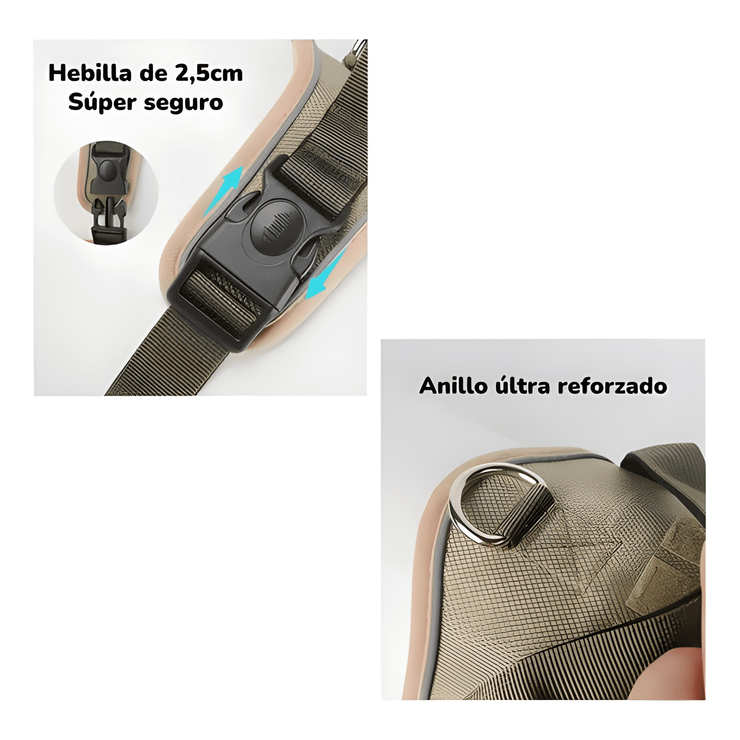 Arnés para perro ajustable con correa reflectantes s Rojo #2-2