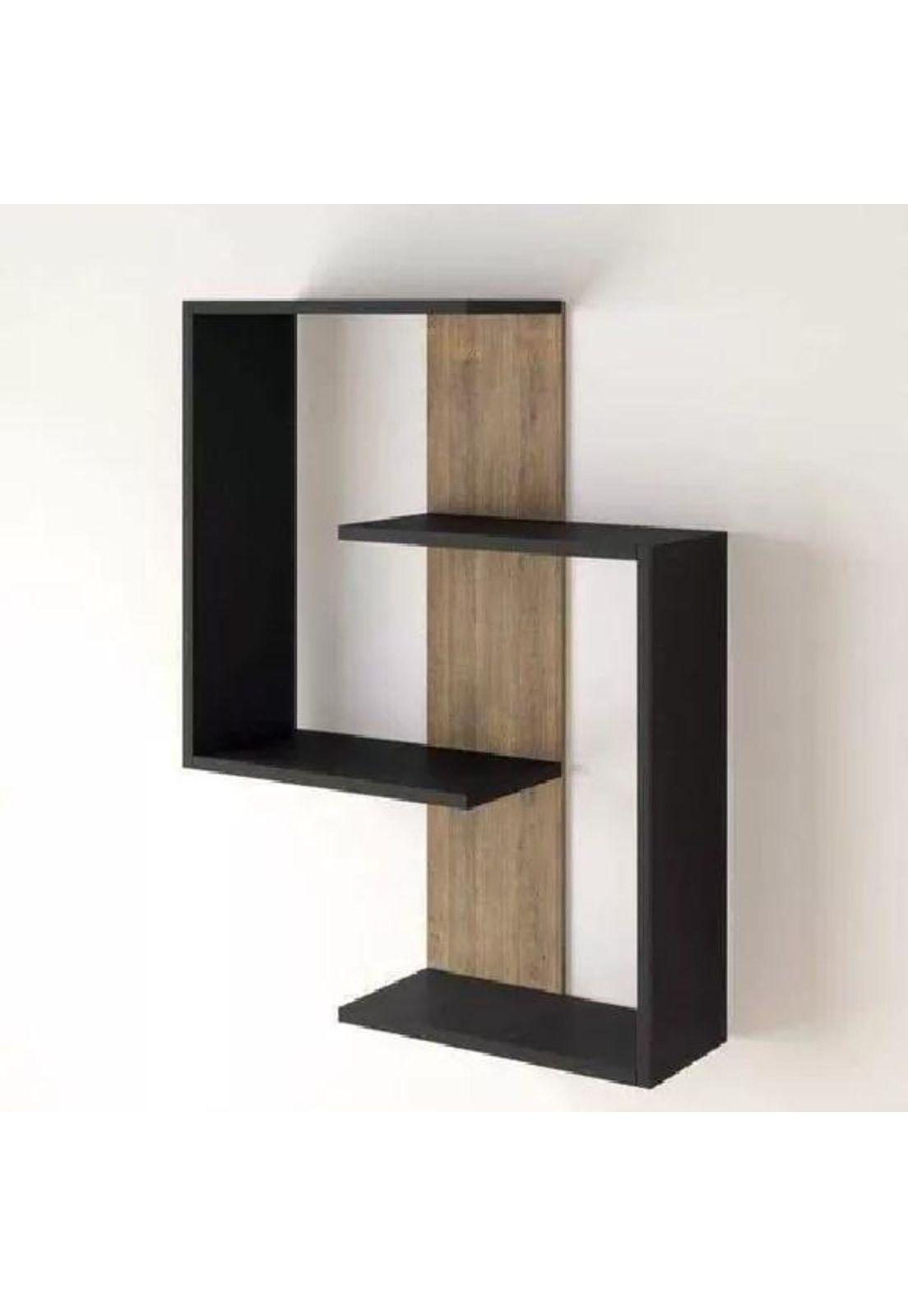 Repisa Moderna Minimalista Flotante Negro-0