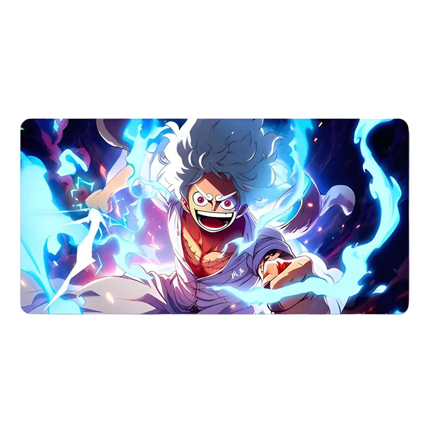Mousepad Gamer Diseño One Piece Luffy Gear 5 de 80x40 Cm-0