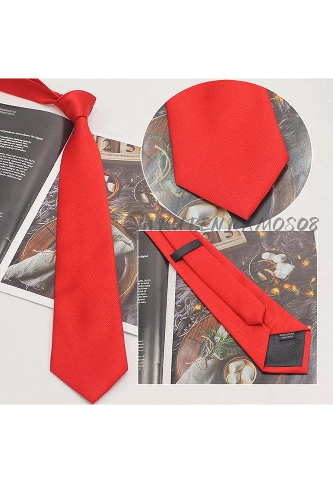 Corbata traje de vestir, rojo-4