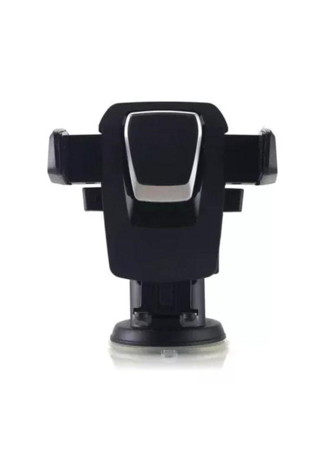 Porta celular GPS para auto, parabrisas ajustable, color negro-5