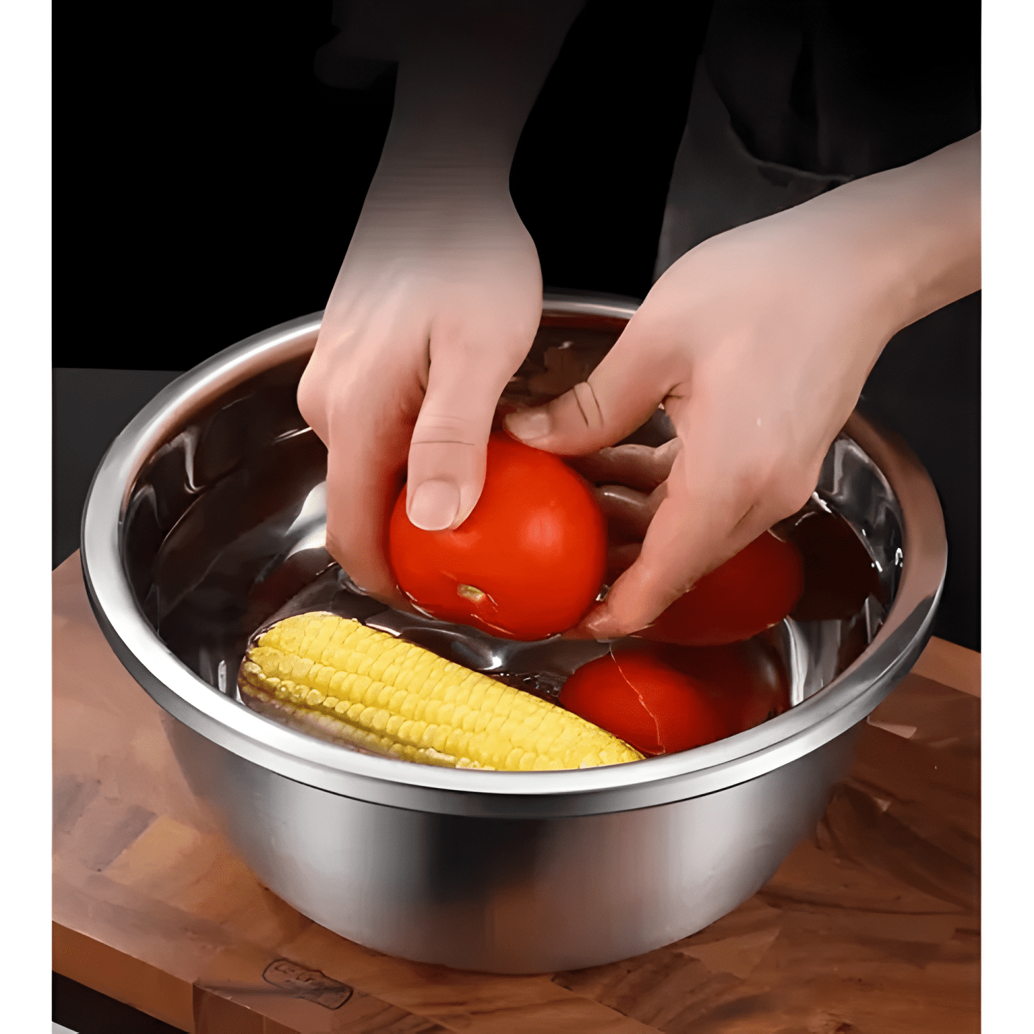 Bowl cuenco tazon profundo 40 CM acero cocina-3