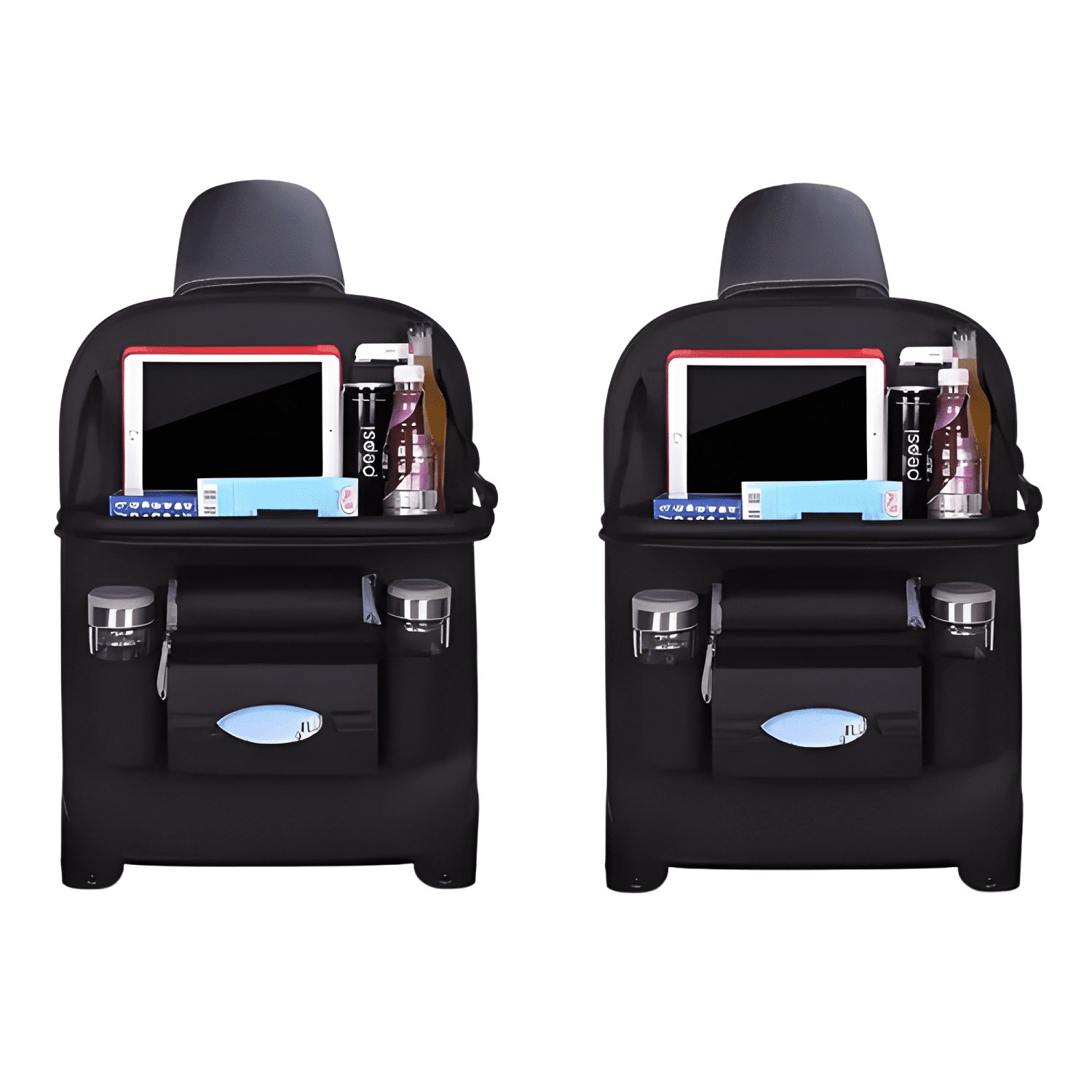 X2 Ecocuero Organizador Auto Respaldo De Asiento Portav #634-0