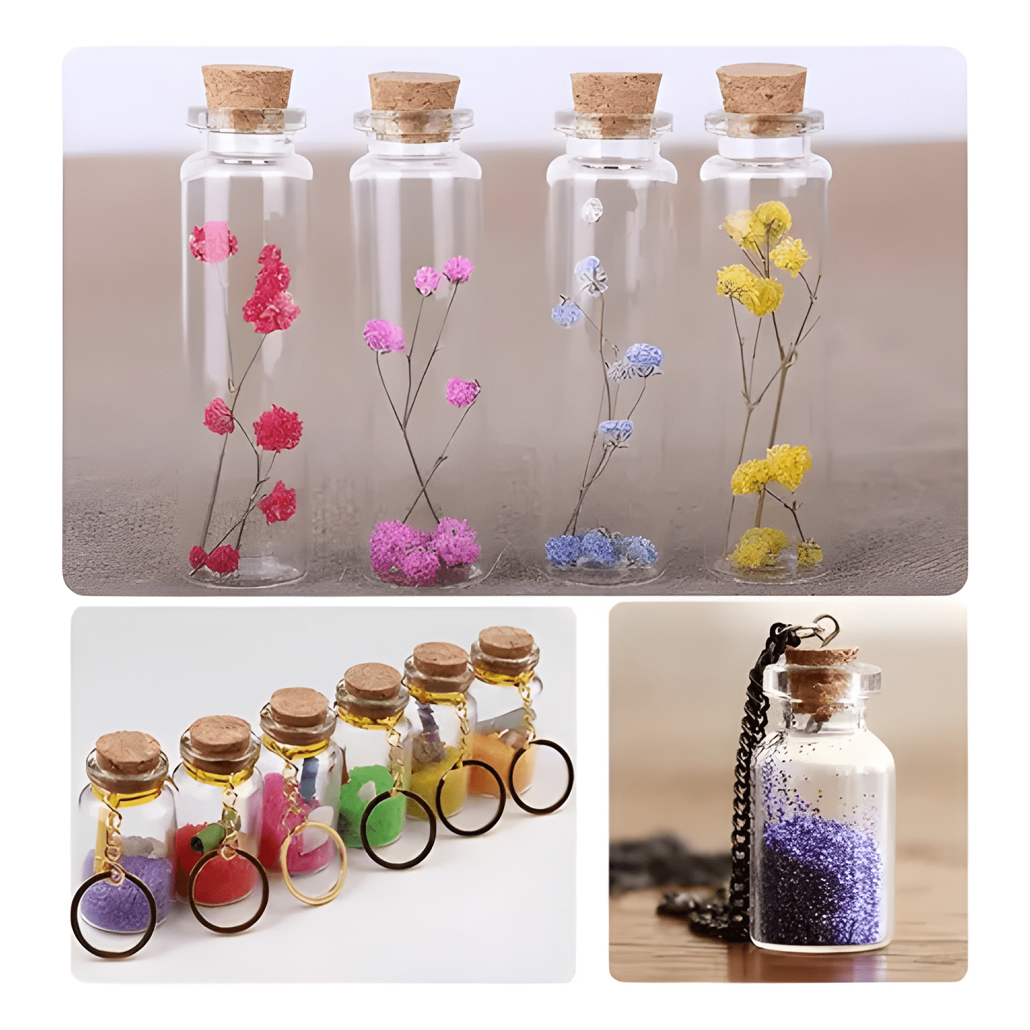 Pack 40 frascos pequeños vidrio con tapa 3x5 cm 25 ml #2-2