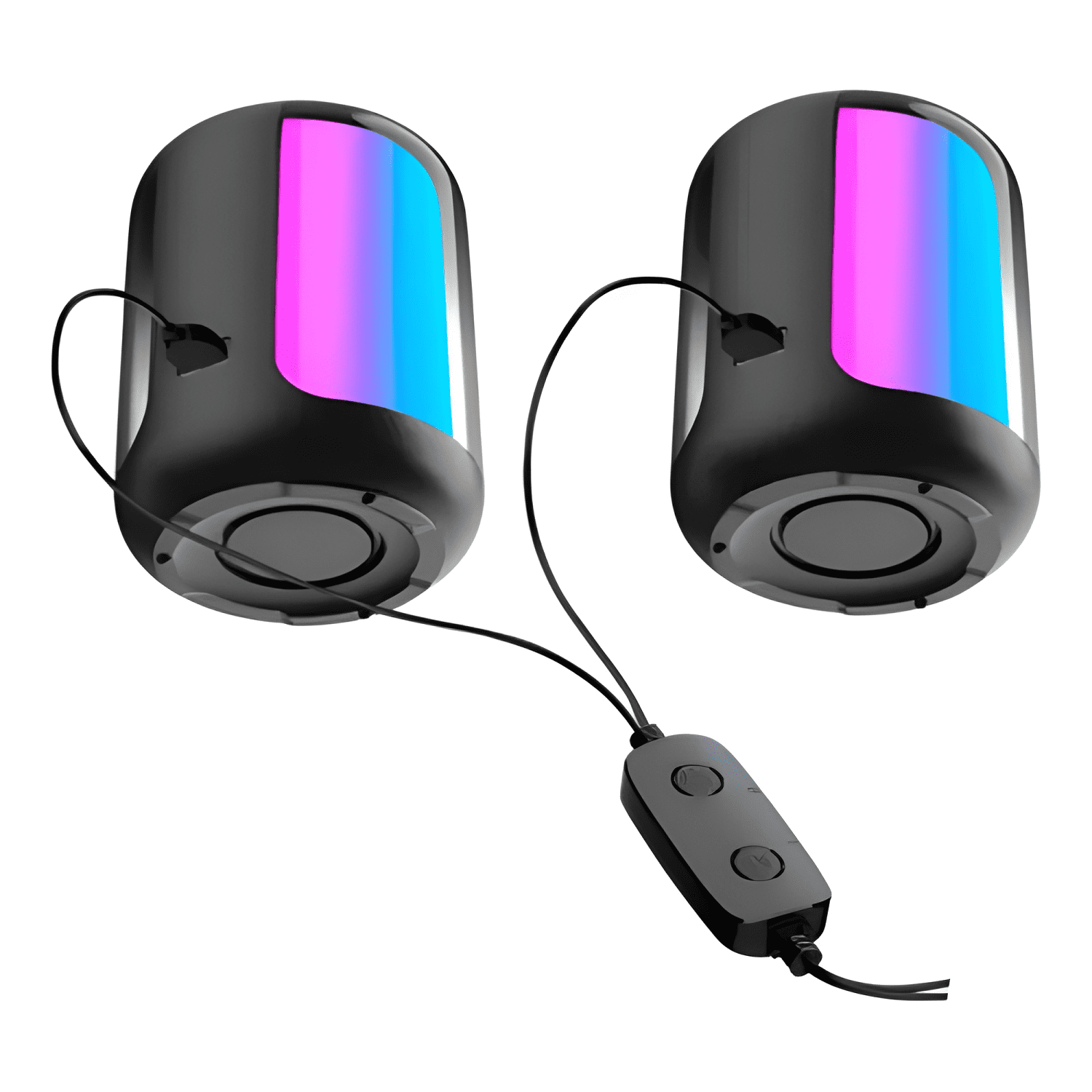 Parlante gamer bluetooth usb y luces rgb kb-bc55 Negro-1
