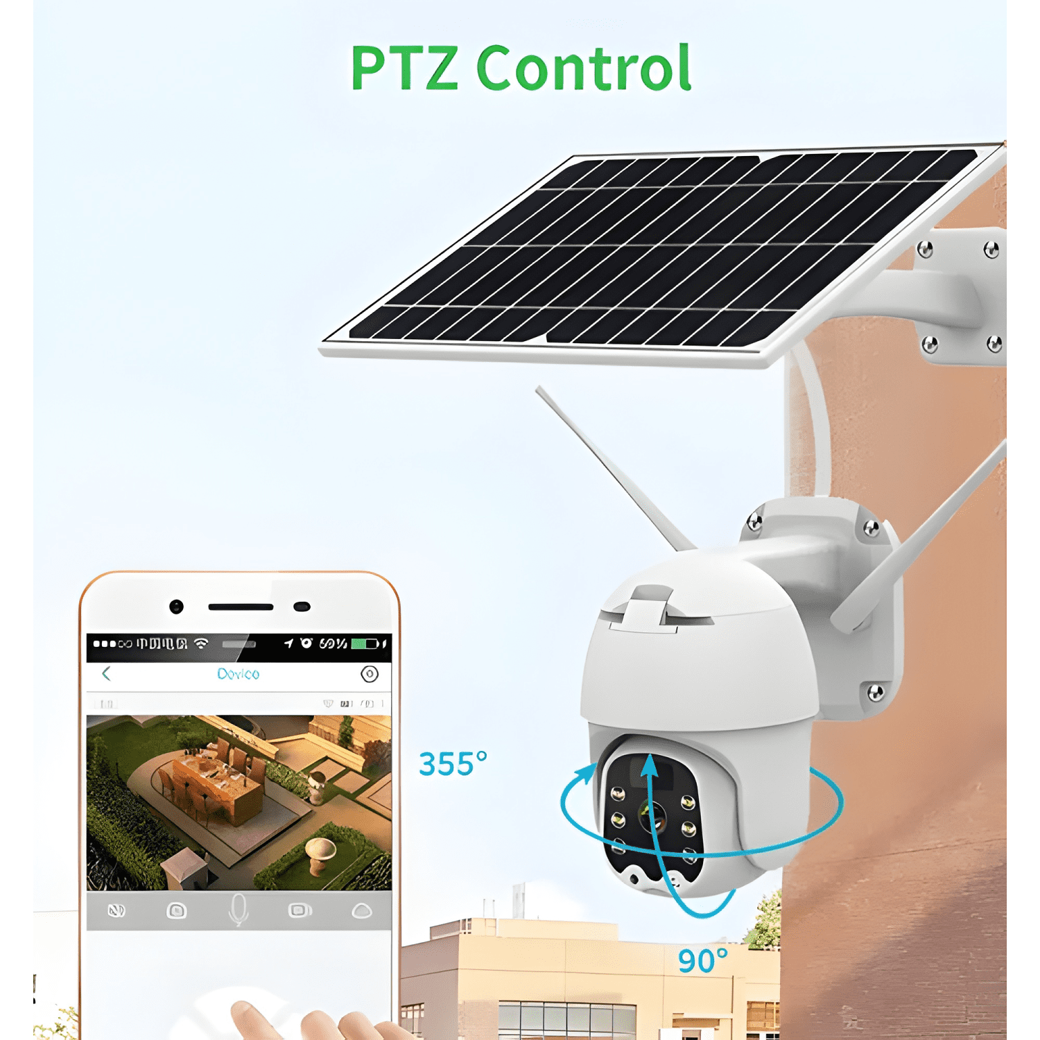 Cámara IP Solarworld Domo 360° Wi-fi Exterior 1080p Visión-3