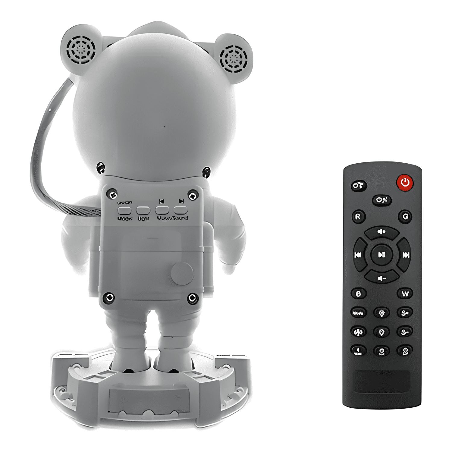 Parlante astronauta bluetooth proyector () mx27 Blanco-1