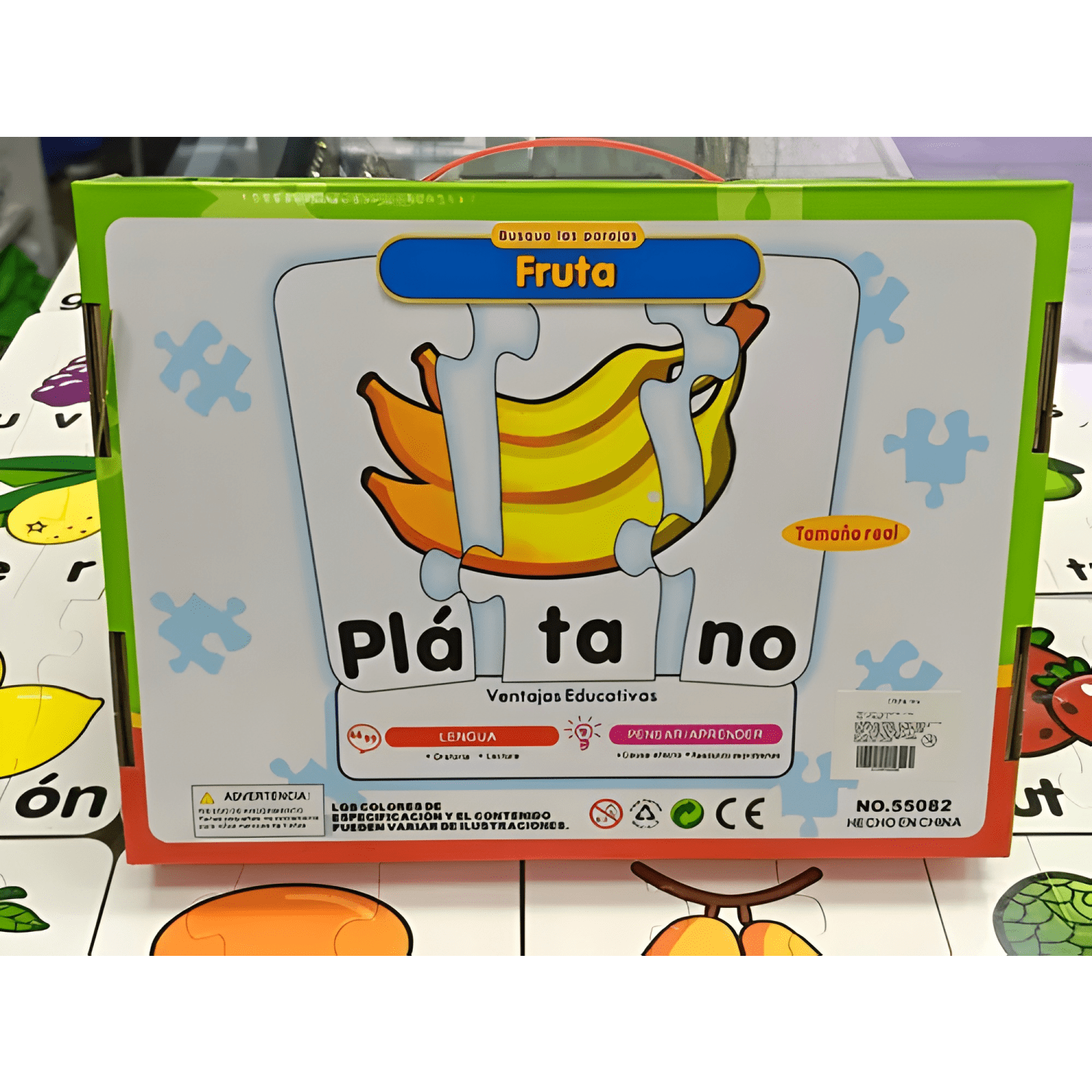 Apilable de fruta apilable didactico aprendizaje palabra #2-3