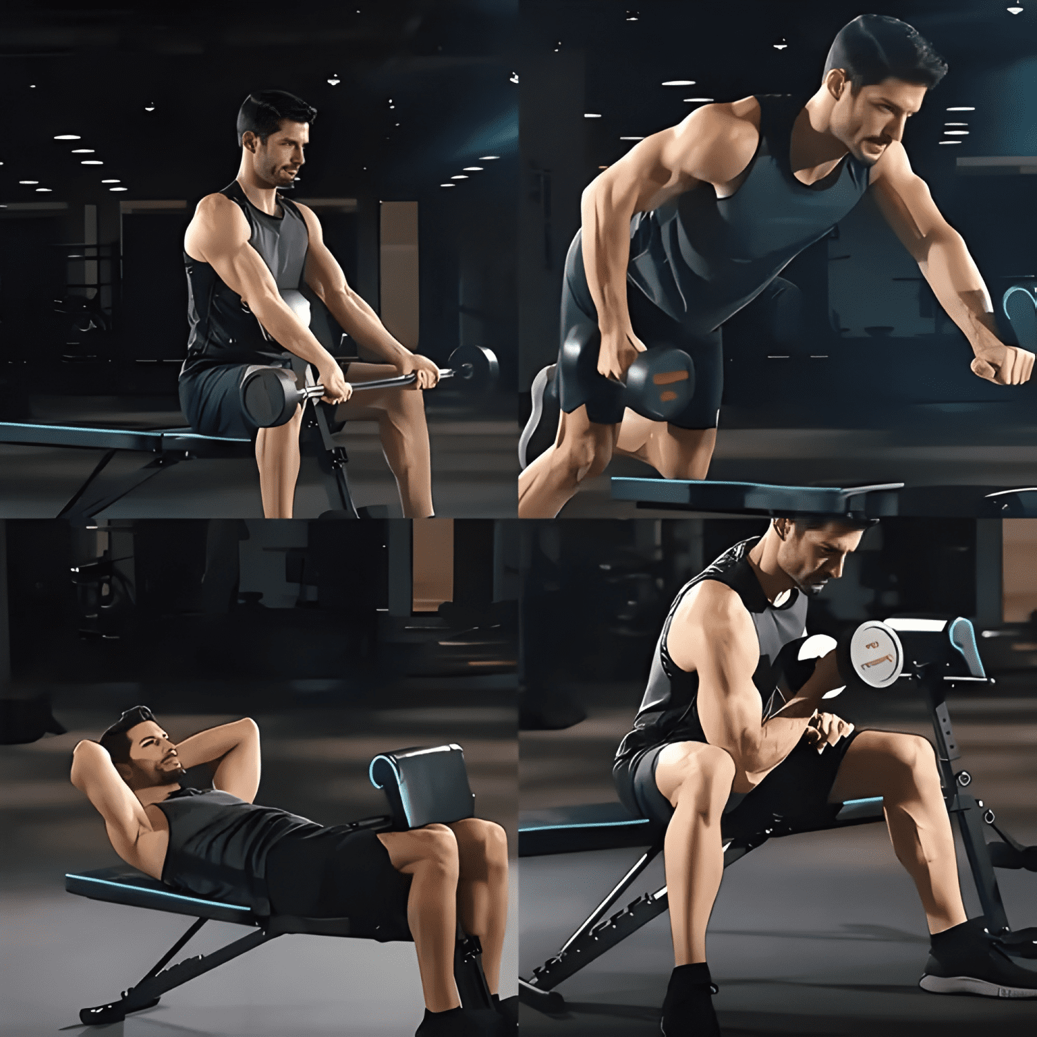 Banco multifuncional para entrenamiento fitness #2-3