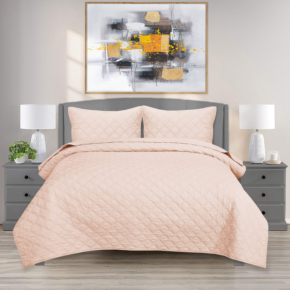Cubrecama verano 1.5 plazas pompones + funda-0