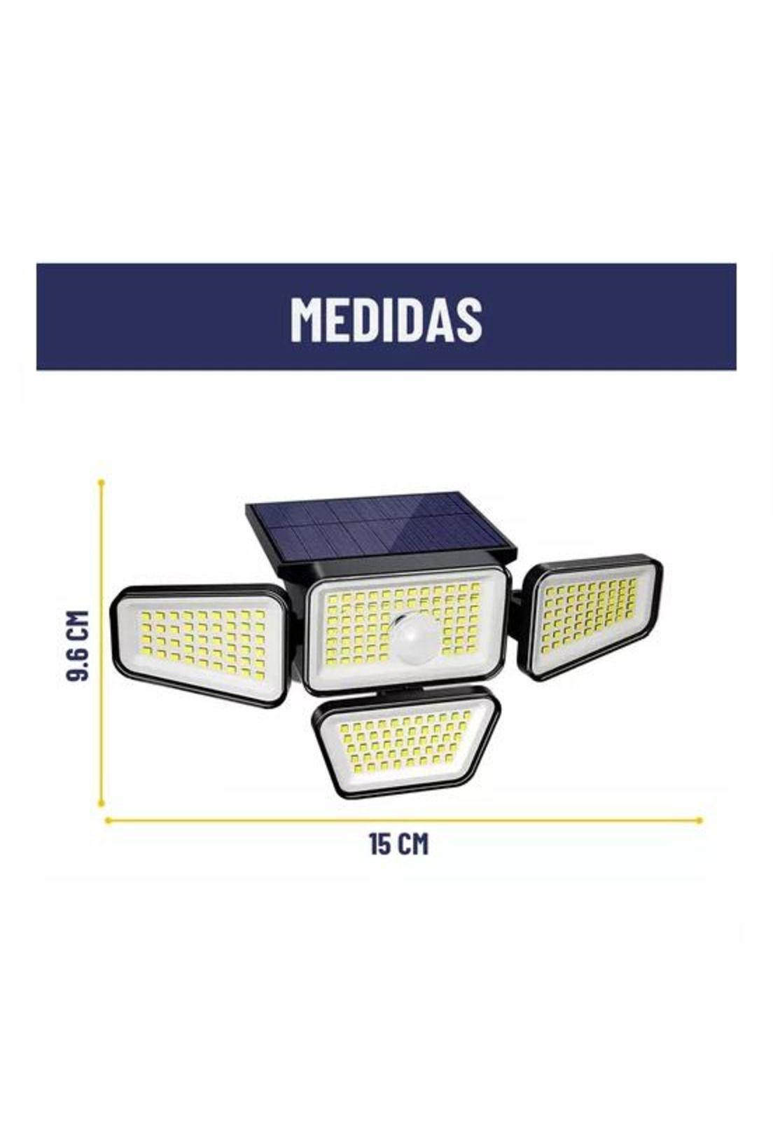 Foco led solar exterior Maxwell sensor 4 direcciones control-2