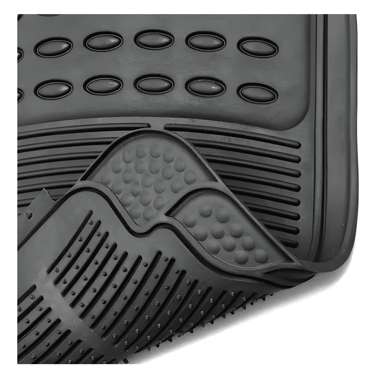 Alfombra Piso De Goma Auto Universal 4 Piezas Doble Camello-3