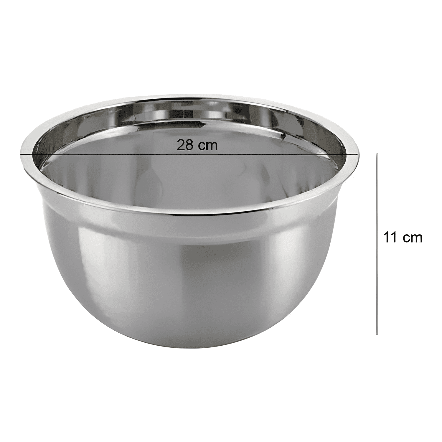 Pack 4 bowls cocina repostería 20,24,28,32 CM Plateado #2-3