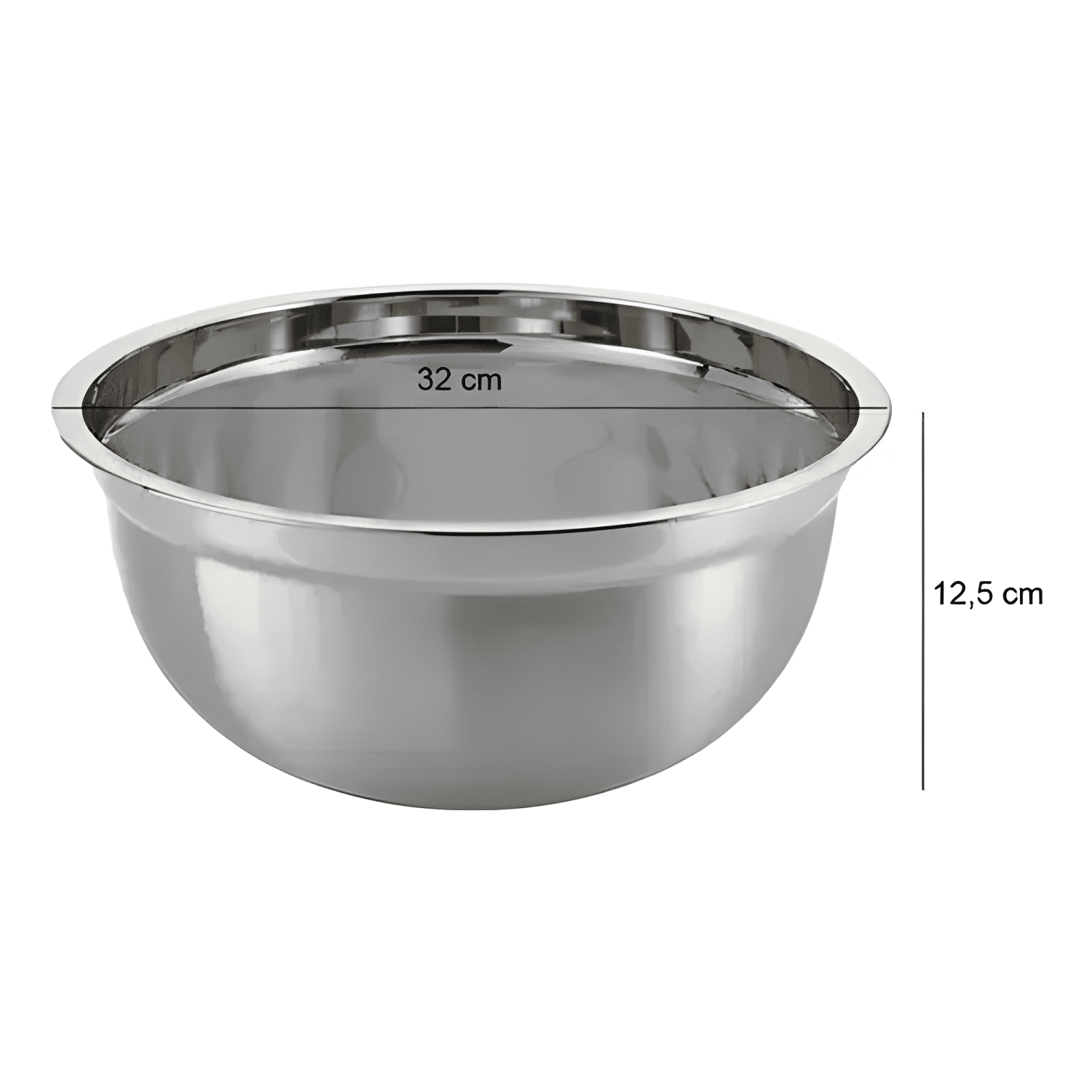 Pack 4 bowls cocina repostería 20,24,28,32 CM Plateado #2-4