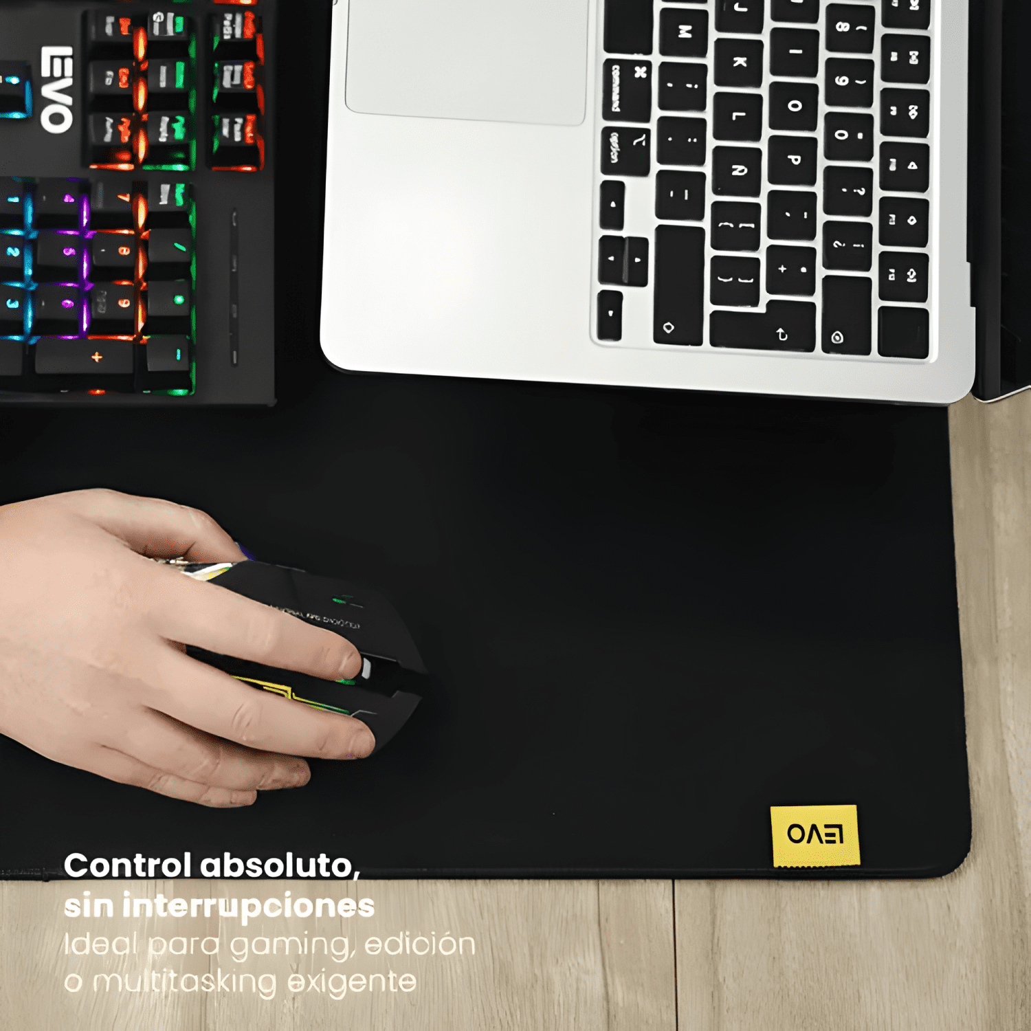 Mousepad Battlemat XXL 90x40 Cm Antideslizante LEVO Plus Plu-1