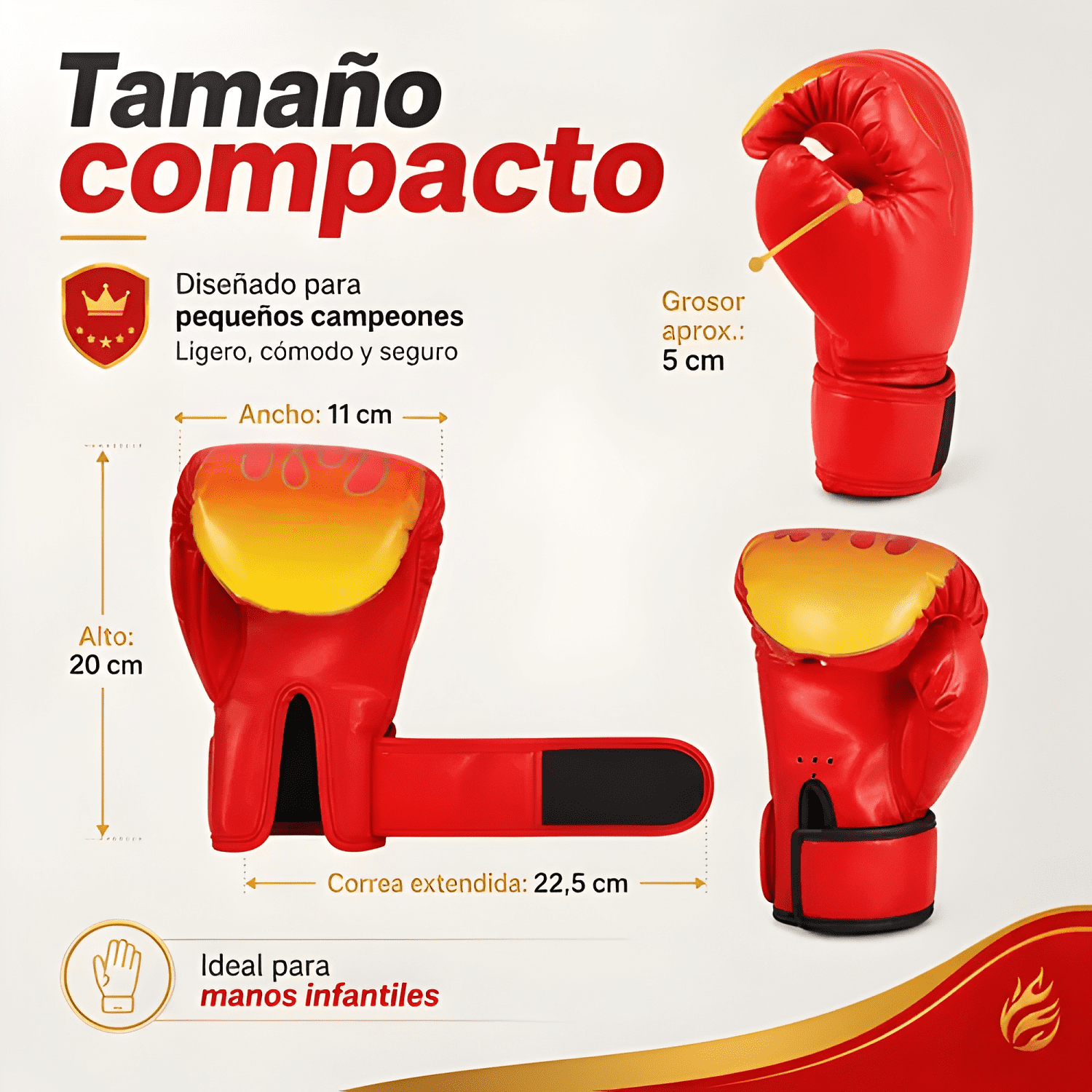 Guantes de boxeo para entrenamiento de niños-1