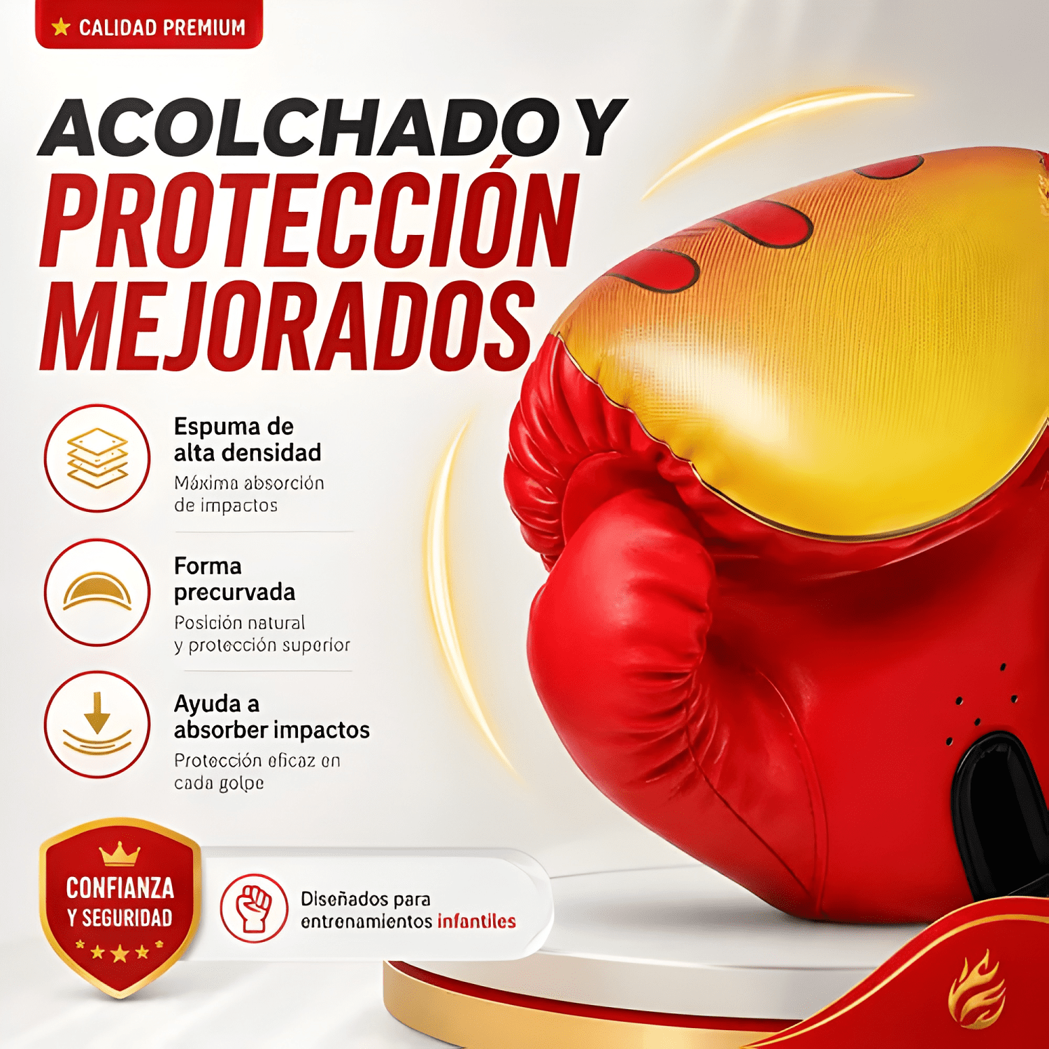 Guantes de boxeo para entrenamiento de niños-4