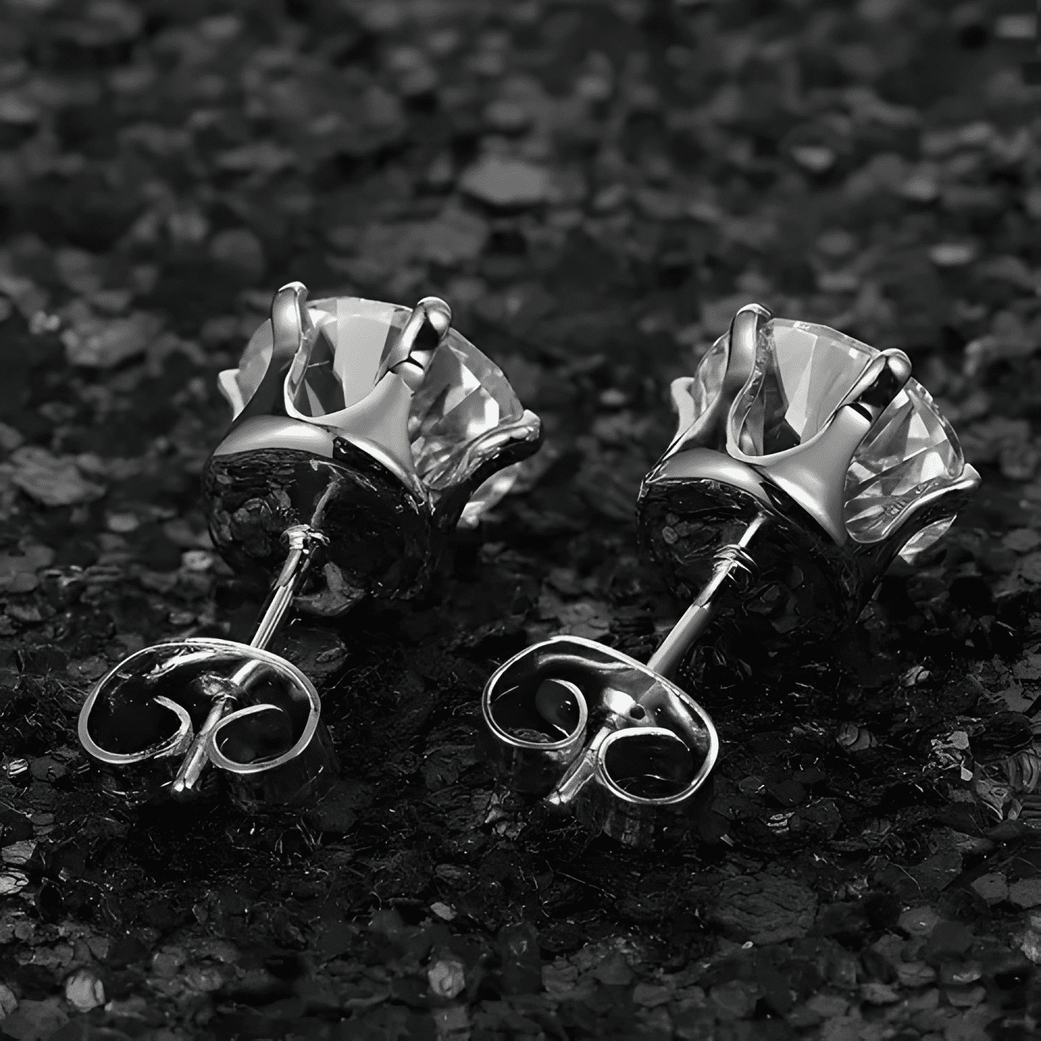 Aros Circon Brillante Hombre Mujer Plata Zarcillos Joyeria-3