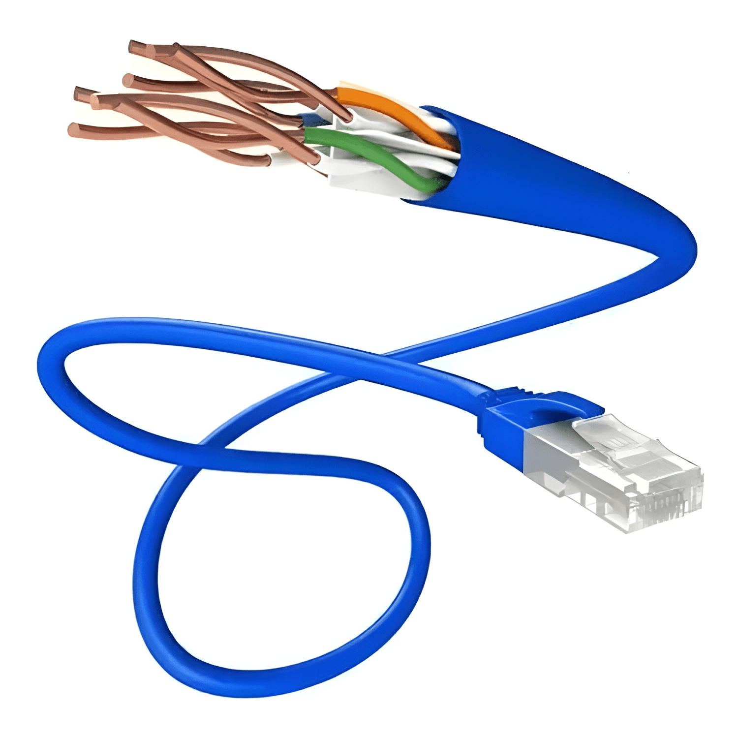 50 Metros Cable Red Cat 6 Utp Rj45 Cat6 Cober Azul-3