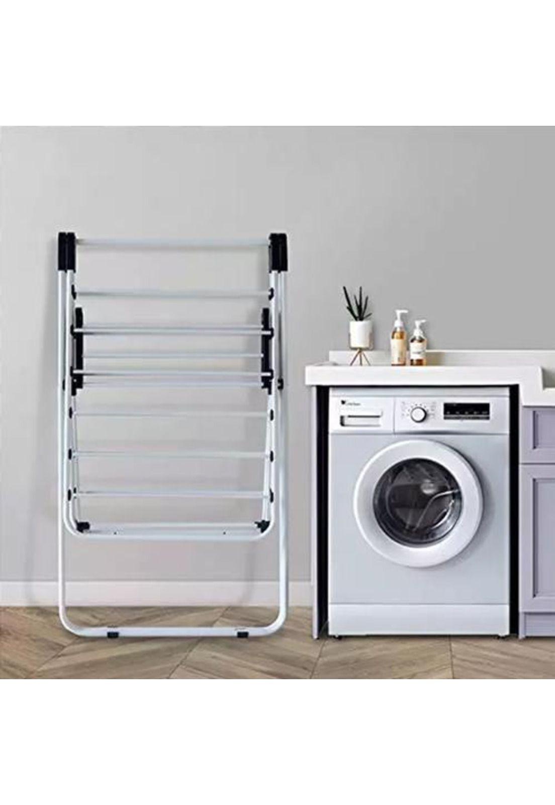 Tendedero plegable 156.5x58.5x95cm Blanco-4