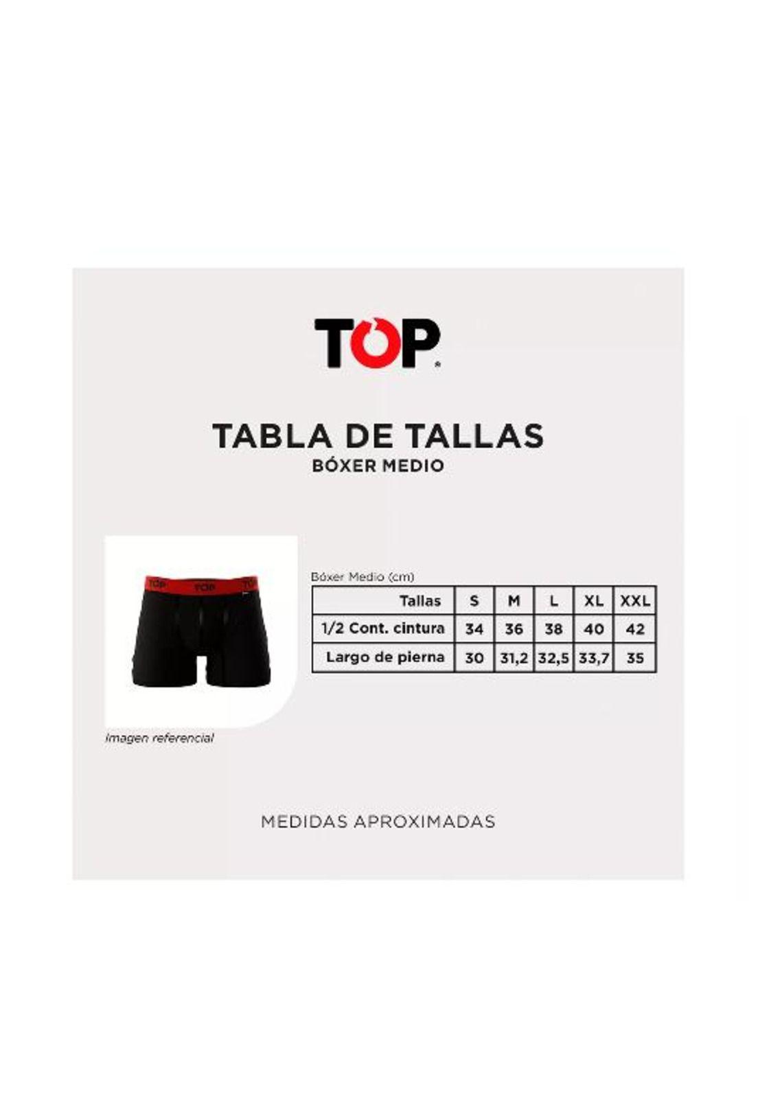 Bóxer medio algodón talla XL, pack de 7, C5 Top-3