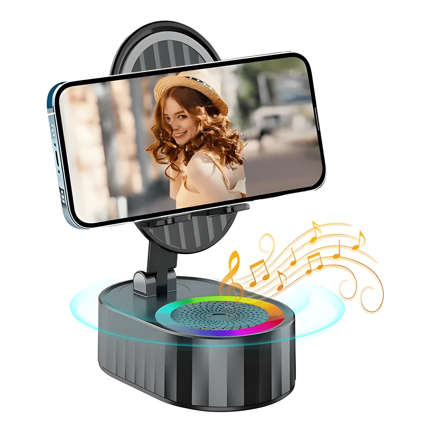 Parlante con soporte para teléfonos celulares bluetooth-1