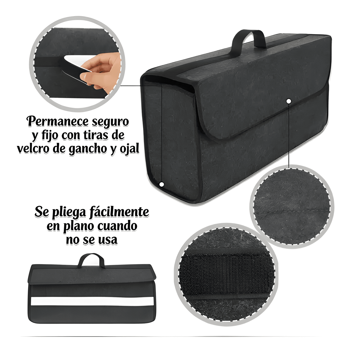 Bolso Maletin Organizador Alfombra Maletero Auto Organi #740-3