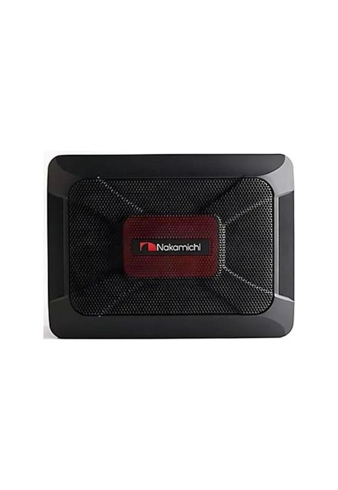Caja subwoofer amplificada delgada Nakamichi 100W RMS, color negro-2