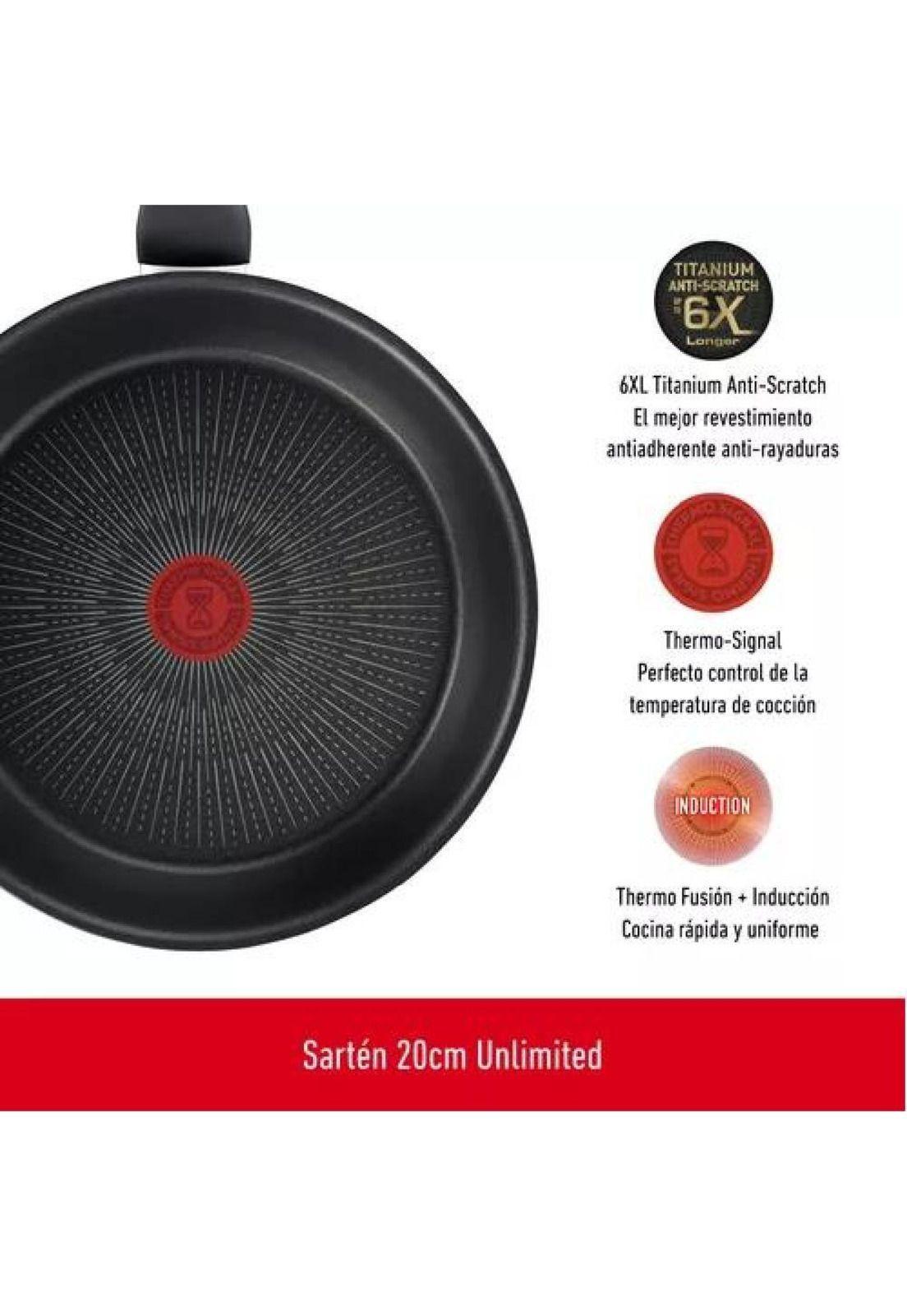 Sartén Tefal G2550702 de 30 cm, Unlimited, color negro-2