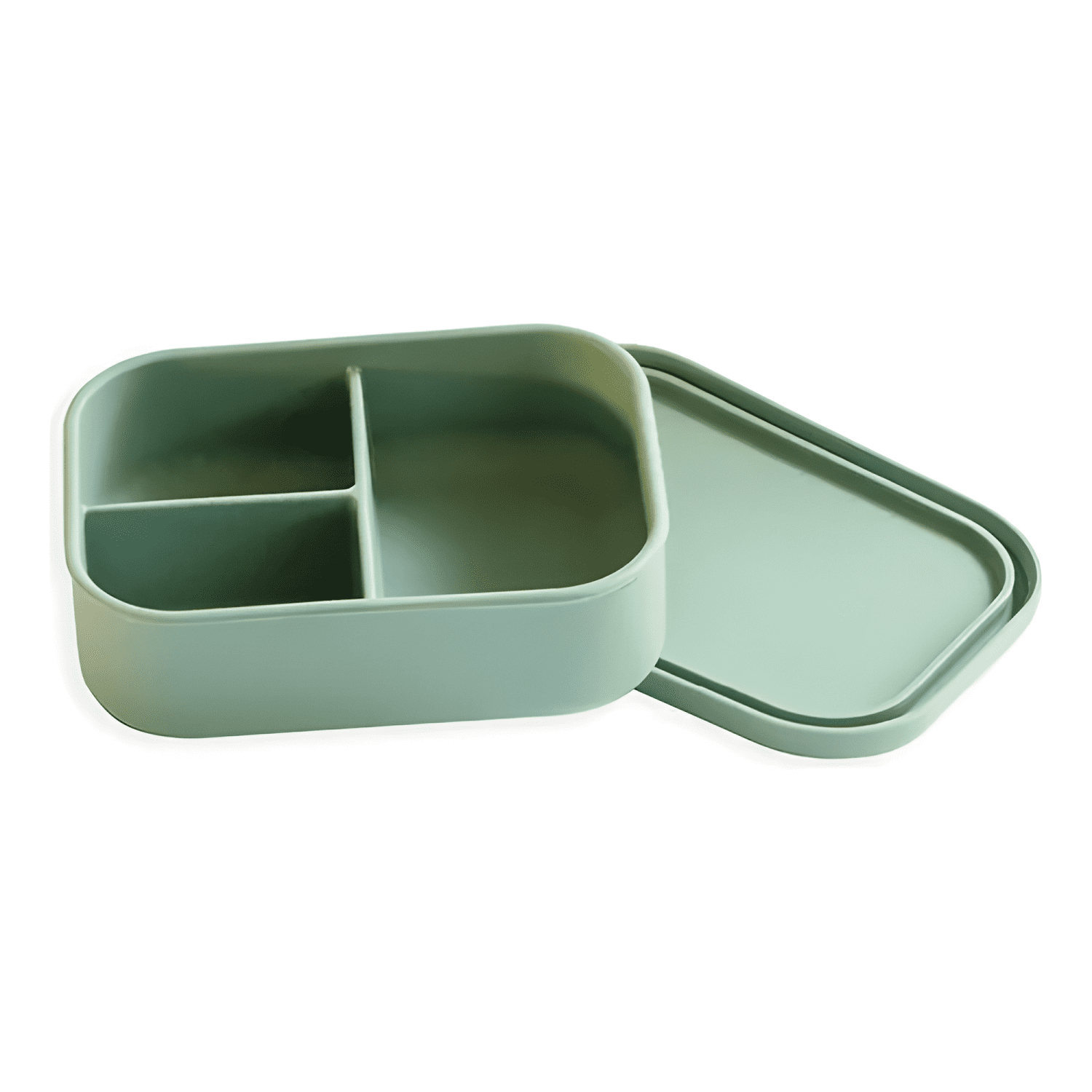 Tupper plástico hermético bento box, verde-1