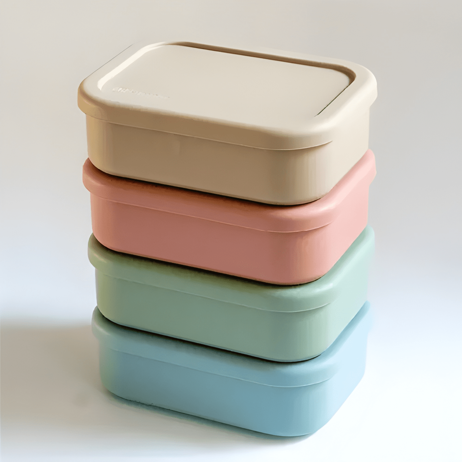 Tupper plástico hermético bento box, verde-4
