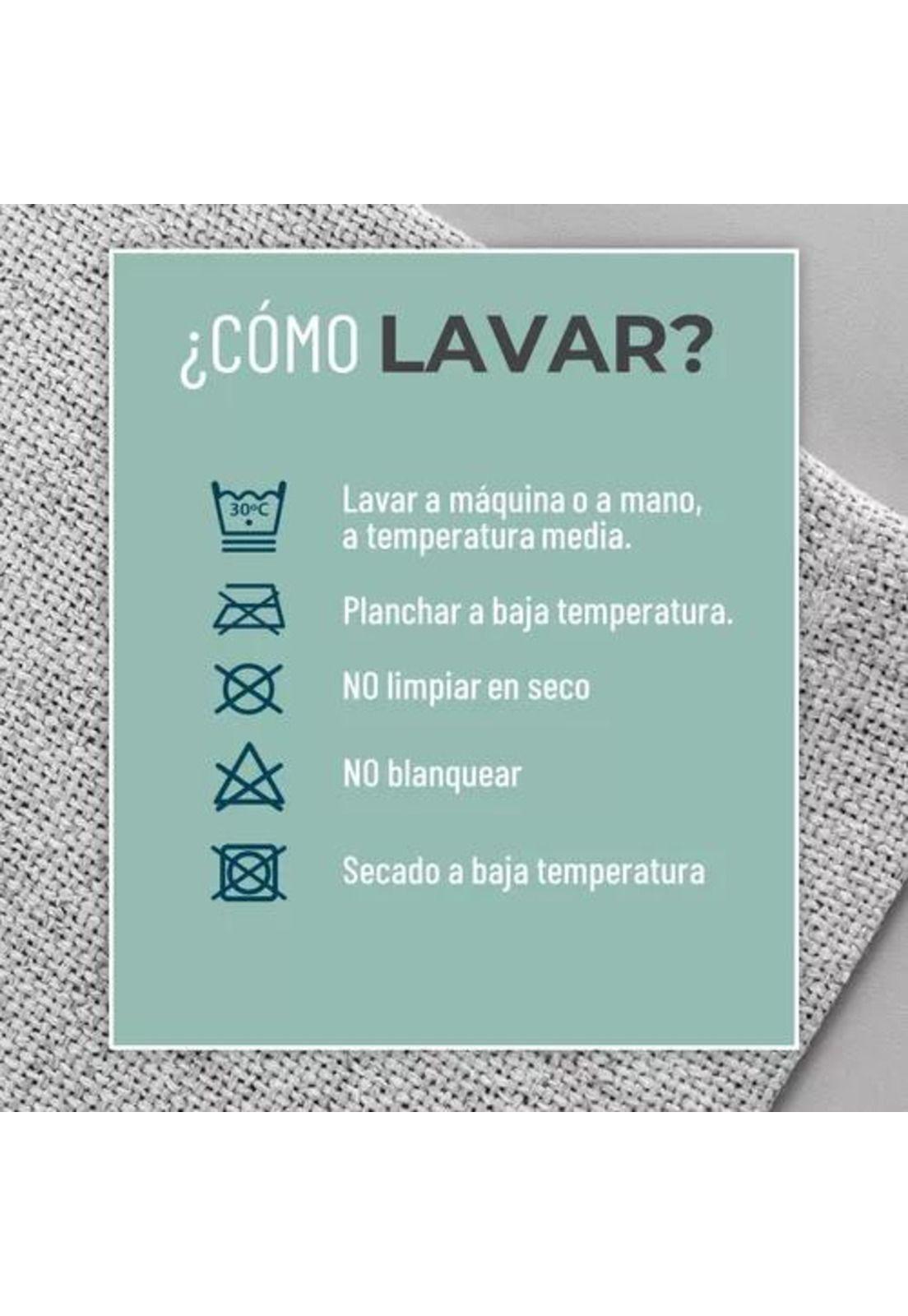 Cortina Blackout 100% 2 Paños 140x220cm Textura Lino Ivory-5