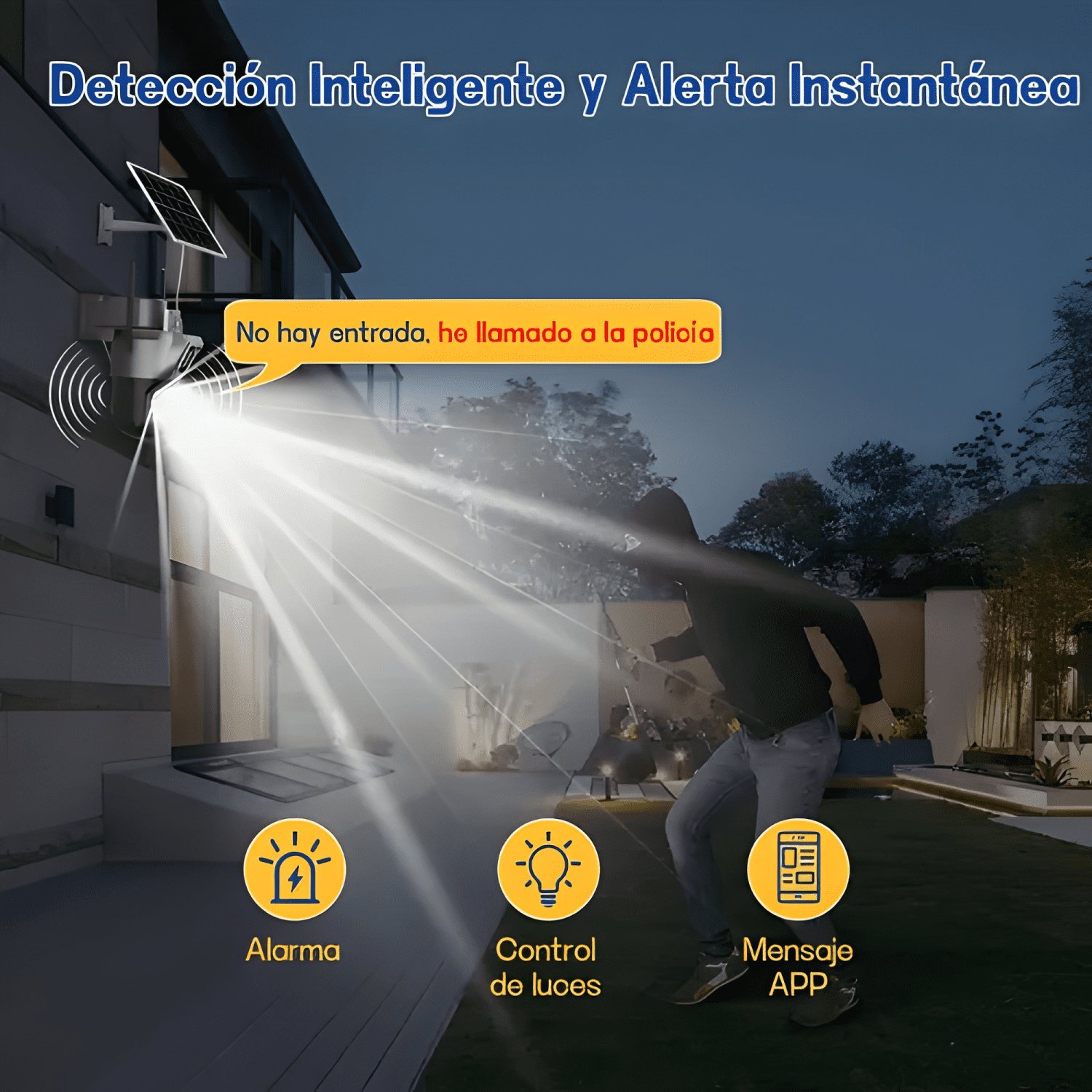 Cámara Exteriores de Seguridad con Doble Lente con Alarma-3
