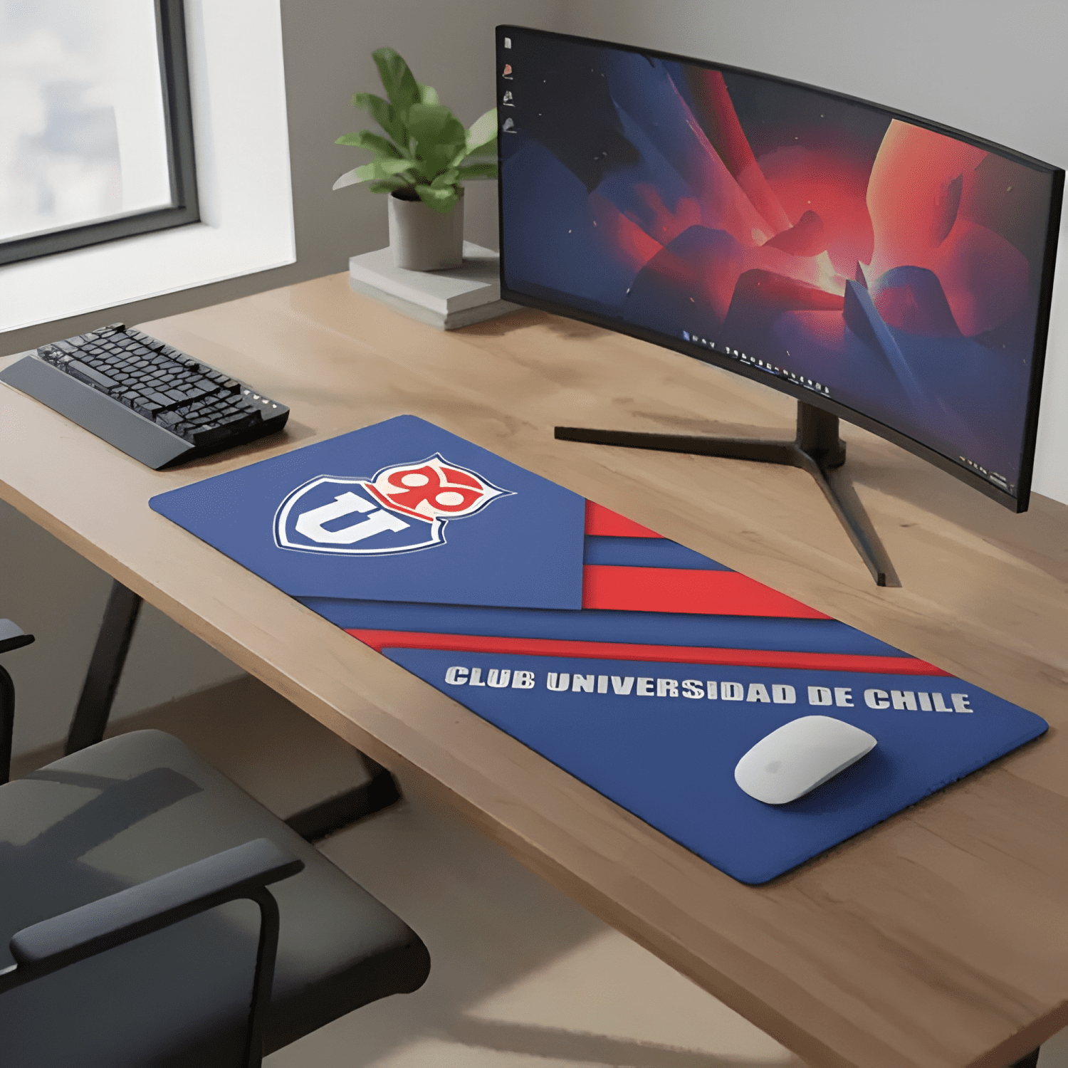 Mouse Pad Gamer Universidad de Chile Xxl 70x30 Cm Lite-1