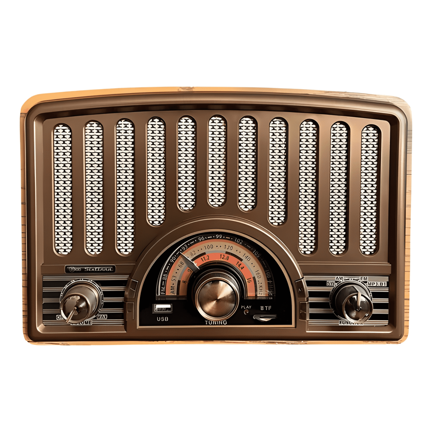 Radio parlante 9143 retro sixtinna bluetooth usb tf fm Café-2