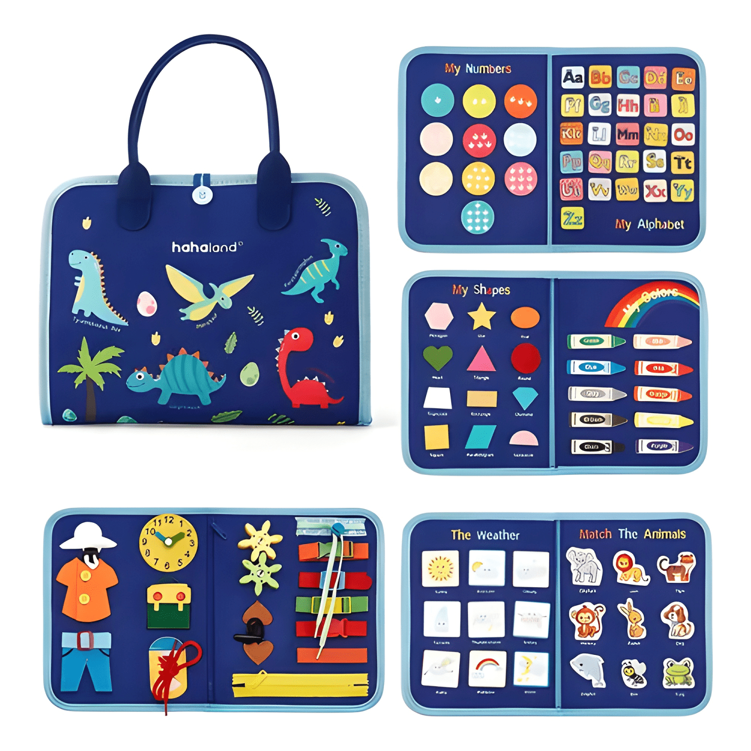 Tablero sensorial del oso montessori para niños pequeños #1-3