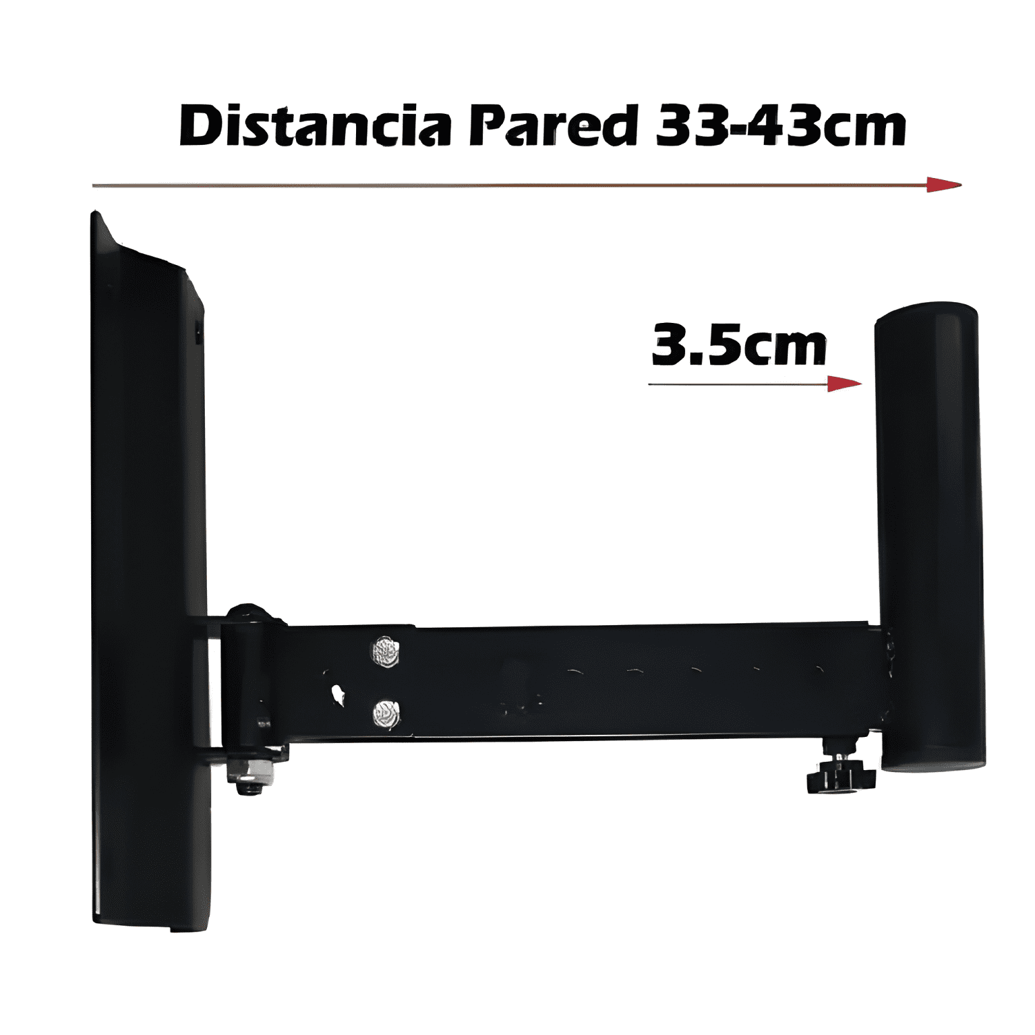 Soporte de bafle bocina pared, base pedestal stand 35kg 2pcs-3