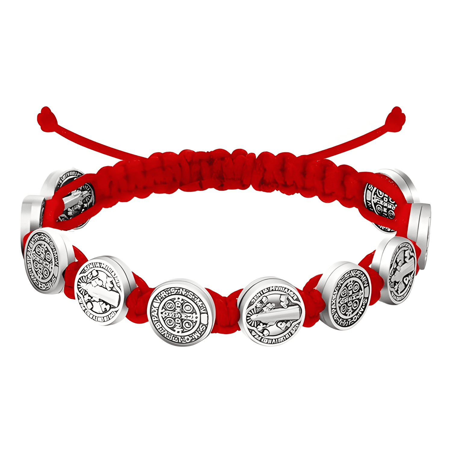2 piezas pulseras san benito proteccion buena suerte regalo-3