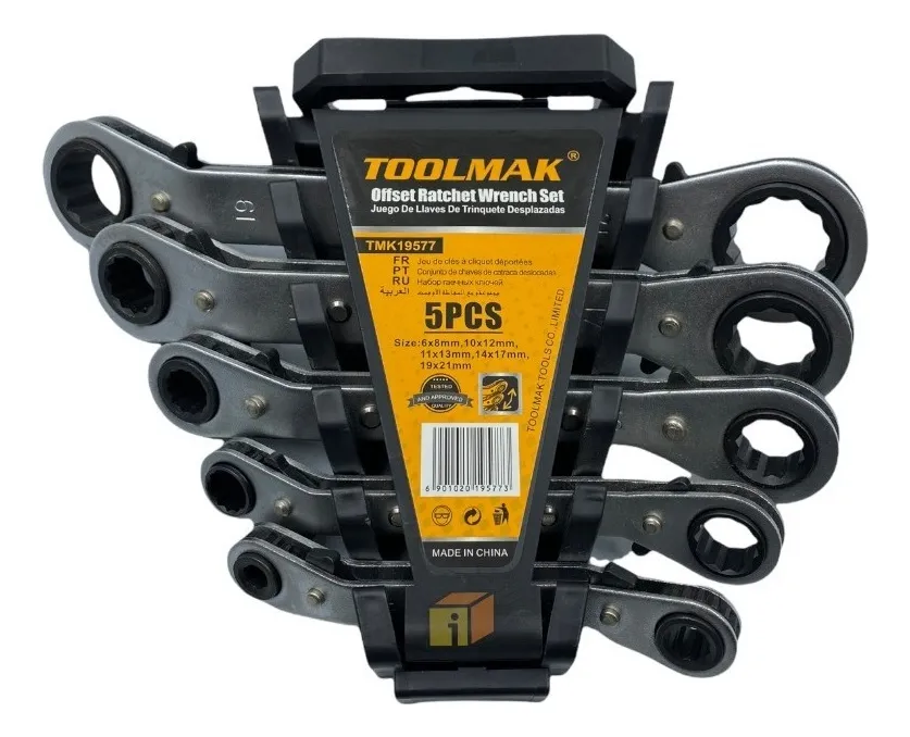 Kit Set Juego De Llaves Chicharras Doble 5 Piezas Toolmak-0