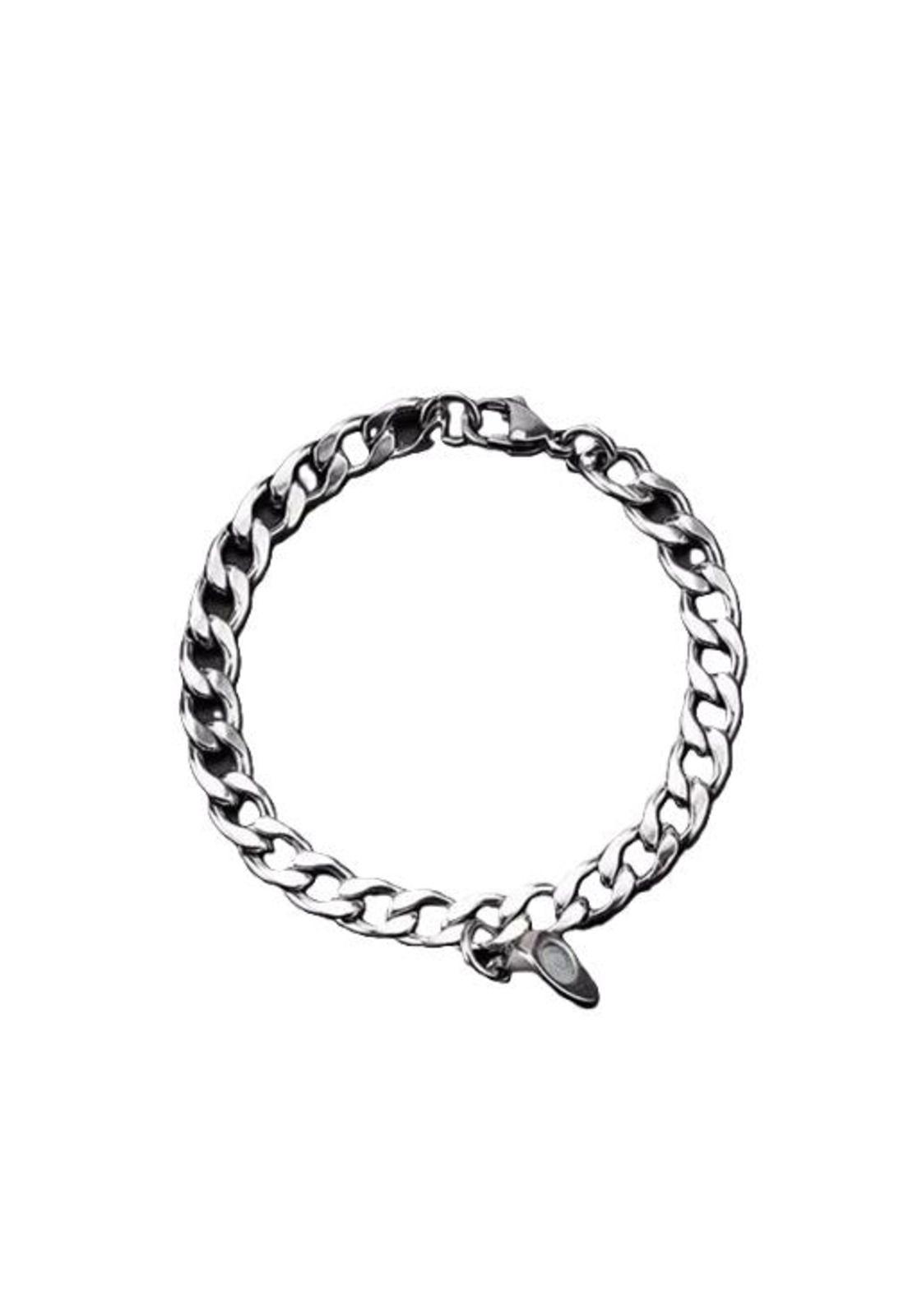 Pulseras para parejas con imán, corazón, regalo de amor, color plata-2