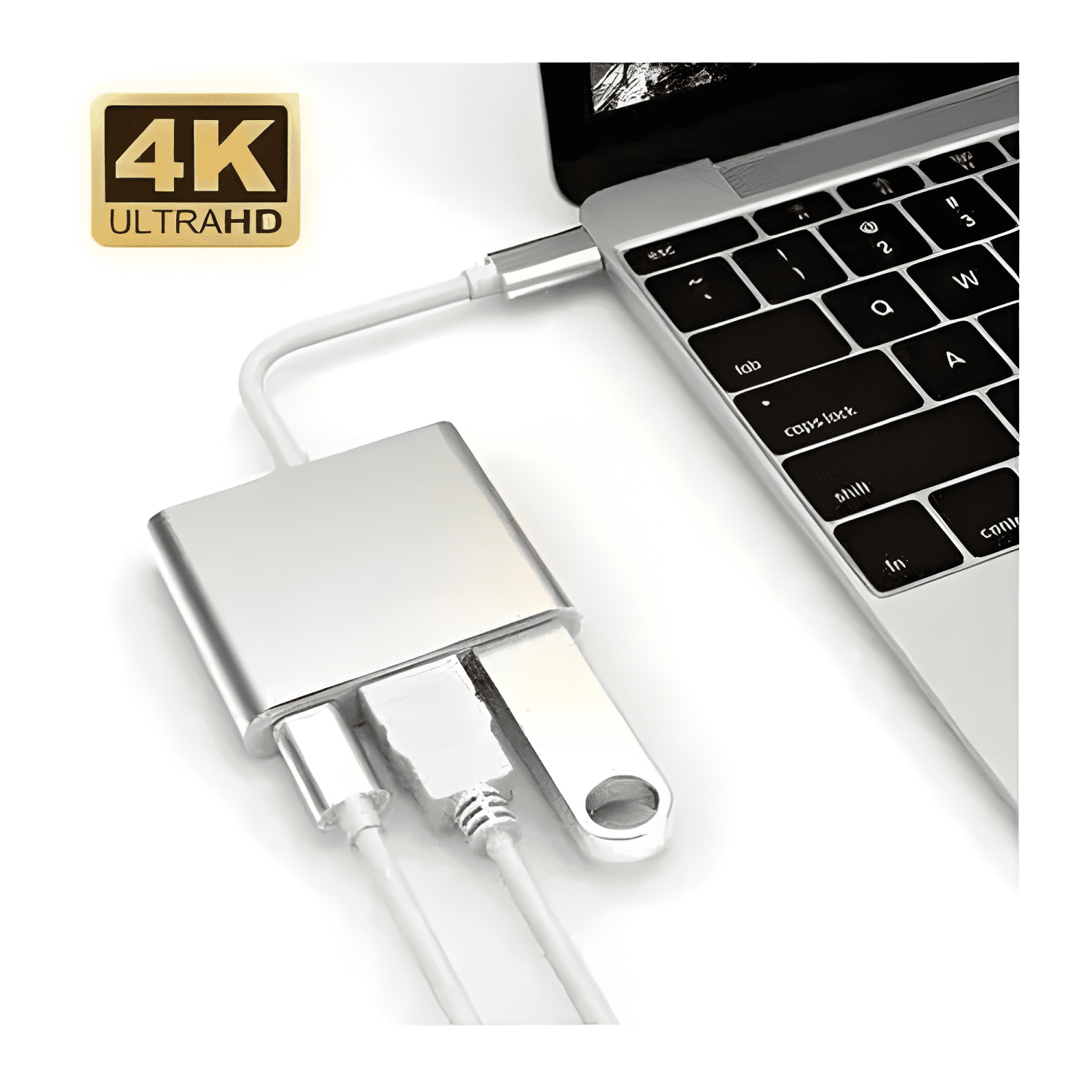 Cable adaptador USB-C HDMI USB 3.1 para MacBook 3 en 1-3