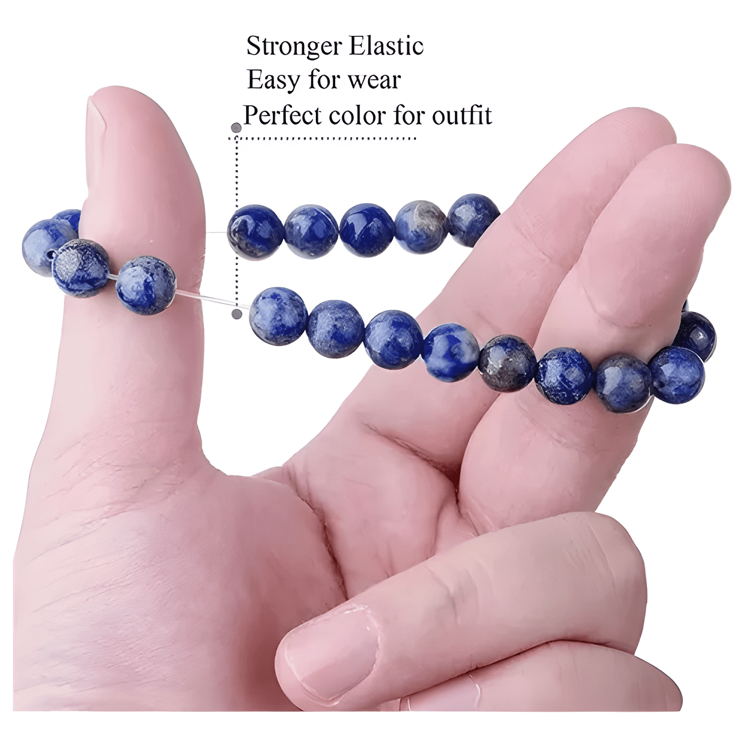Pulsera lapislazuli original piedra sabiduría #20-4
